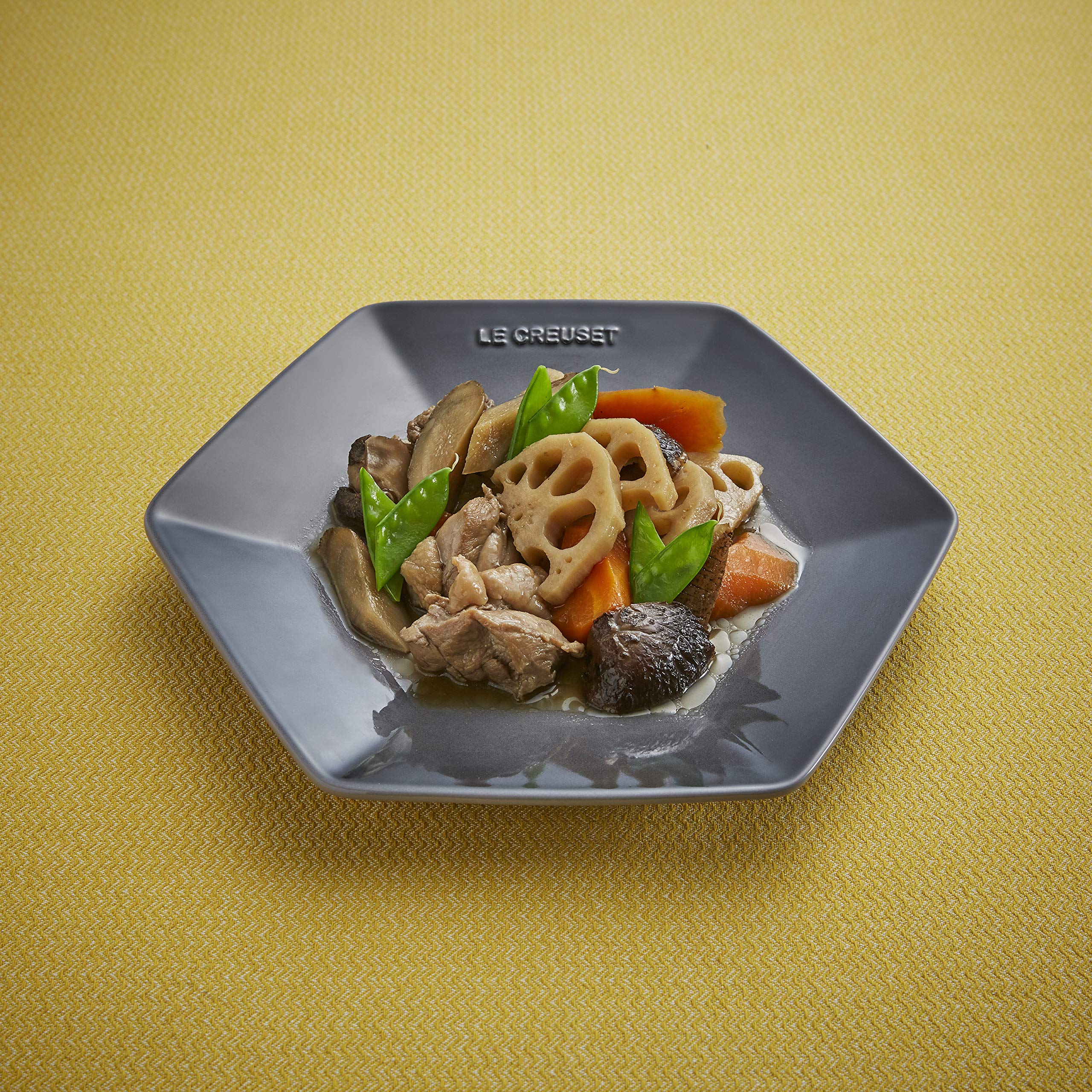 Amazon.co.jp: ル・クルーゼ(Le Creuset) 皿 ロッカク・プレート (L 