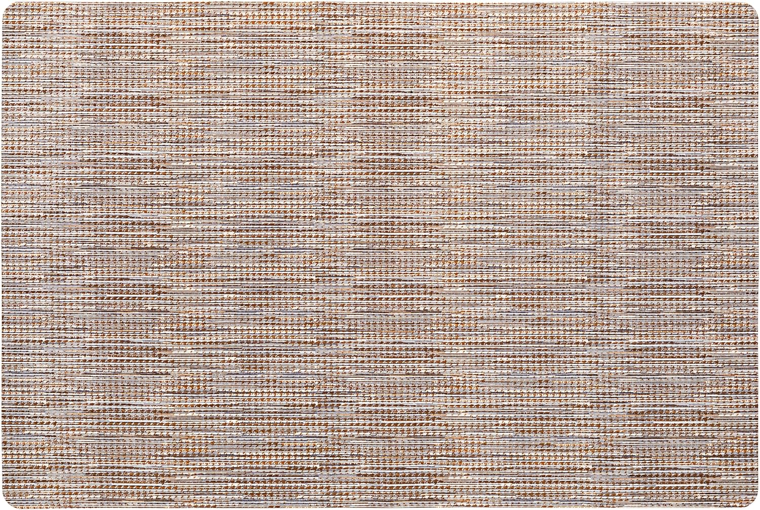 Smooth Step Grey and Gold Houndstooth Utility Mat