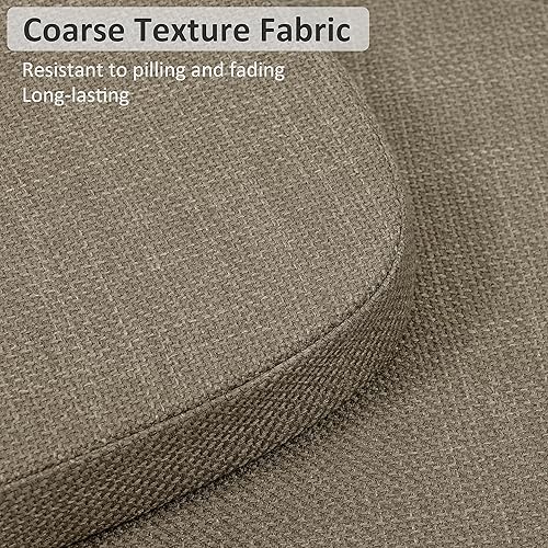 Miniatura 3 de Shinnwa Windsor - Juego de 4 cojines para sillas de comedor, cojines de espuma de alta resistencia para sillas de cocina con lazos y funda