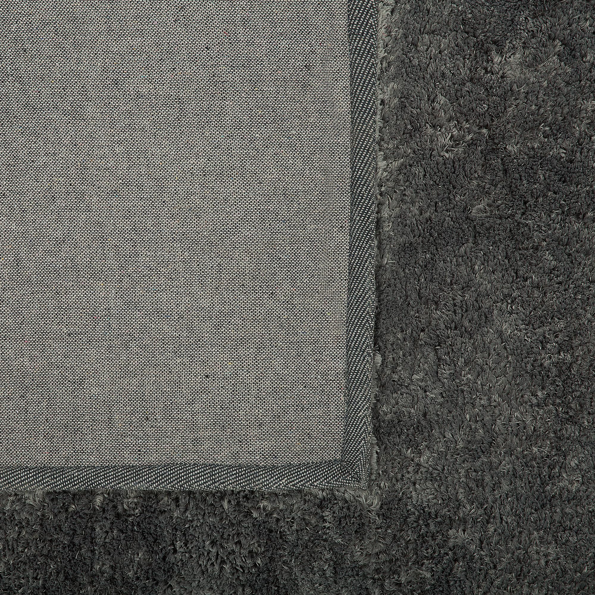 Dywan shaggy puszysty długie włosie do salonu 160x230 cm ciemnoszary Evren