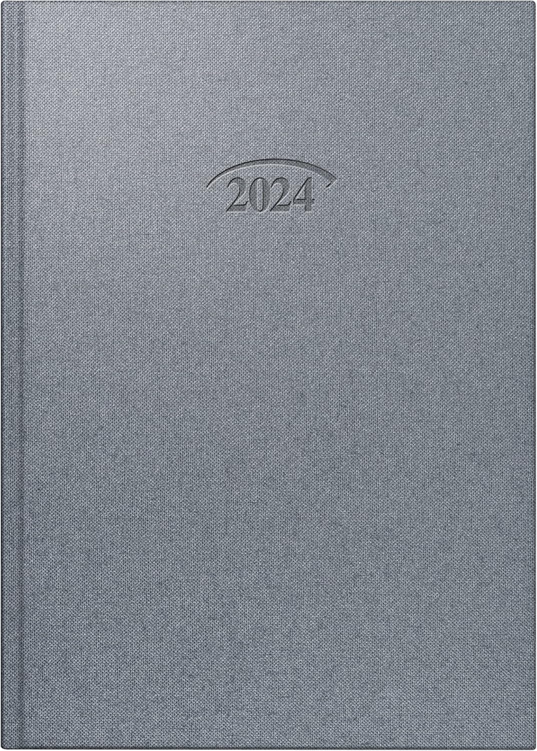 BRUNNEN Daily Calendar Model 765 2024 1 Page = 1 Day Sheet Size 14.3 x 20.2 cm Strato Silver