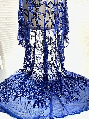 Esmeralda - 10102 - Lentejuelas en tela de encaje de malla