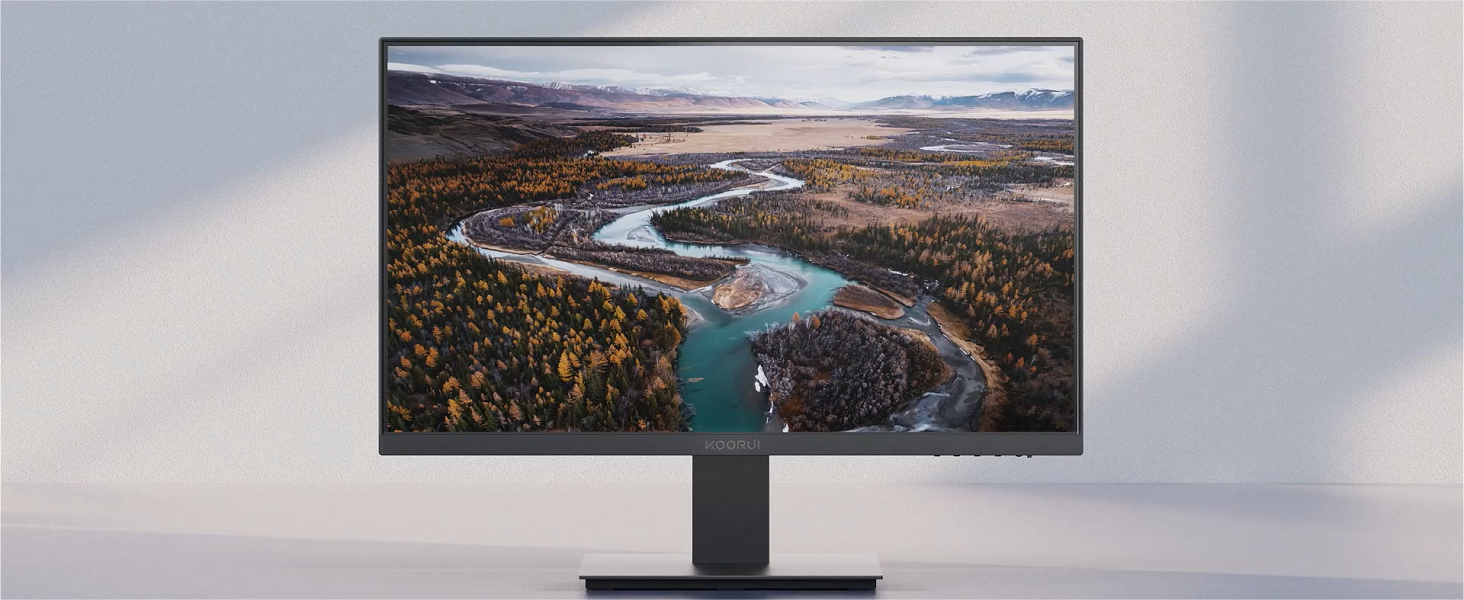 KOORUI 24 Inch FHD Monitor, Ultra-slim Bezels, 75Hz, VA Display
