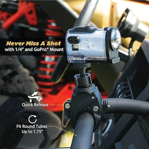 Miniatura 6 de SCOSCHE PSM11002 TerraClamp Tube Soporte para teléfono, negro, liberación rápida 3 en 1