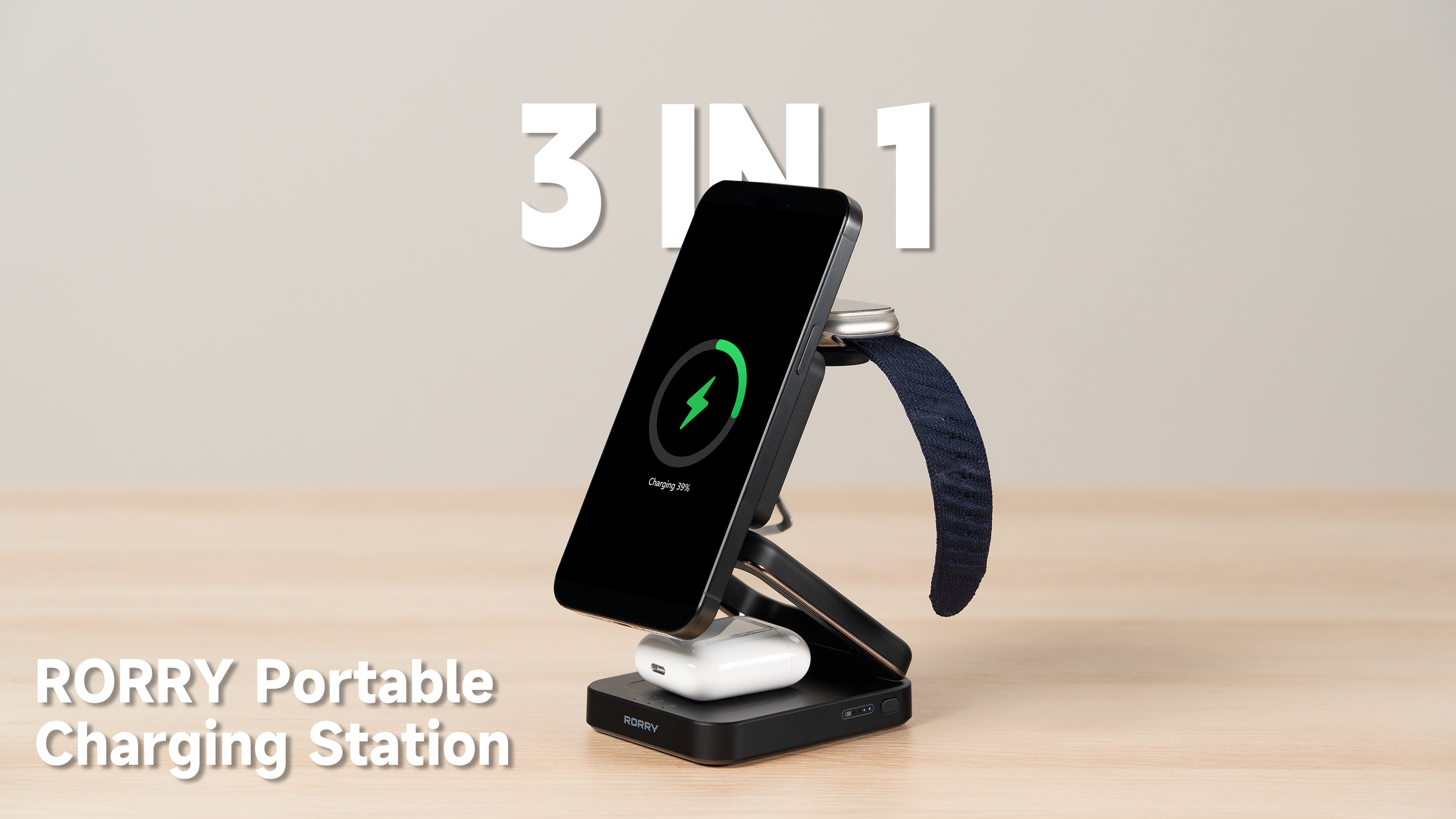 Amazon.com: RORRY 3 in 1 Charging Station for Apple, 10000mAh