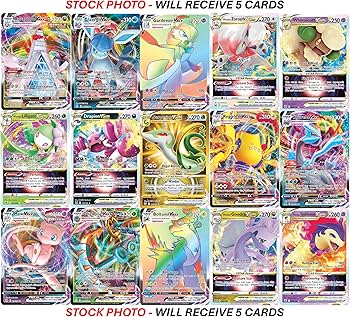 Amazon.com: 5 Pokemon Card VMAX/VSTAR Bundle - X2 VSTAR - X2 VMAX
