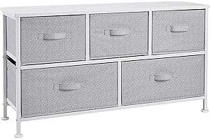Amazon Basics Extra Wide 5-Drawer Fabric Closet Drawer Organizer