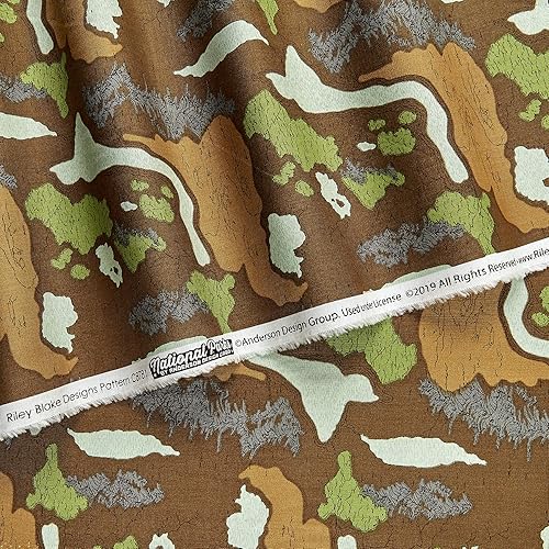 Miniatura 2 de Mapa de los parques nacionales de Riley Blake marrón, tela por yarda