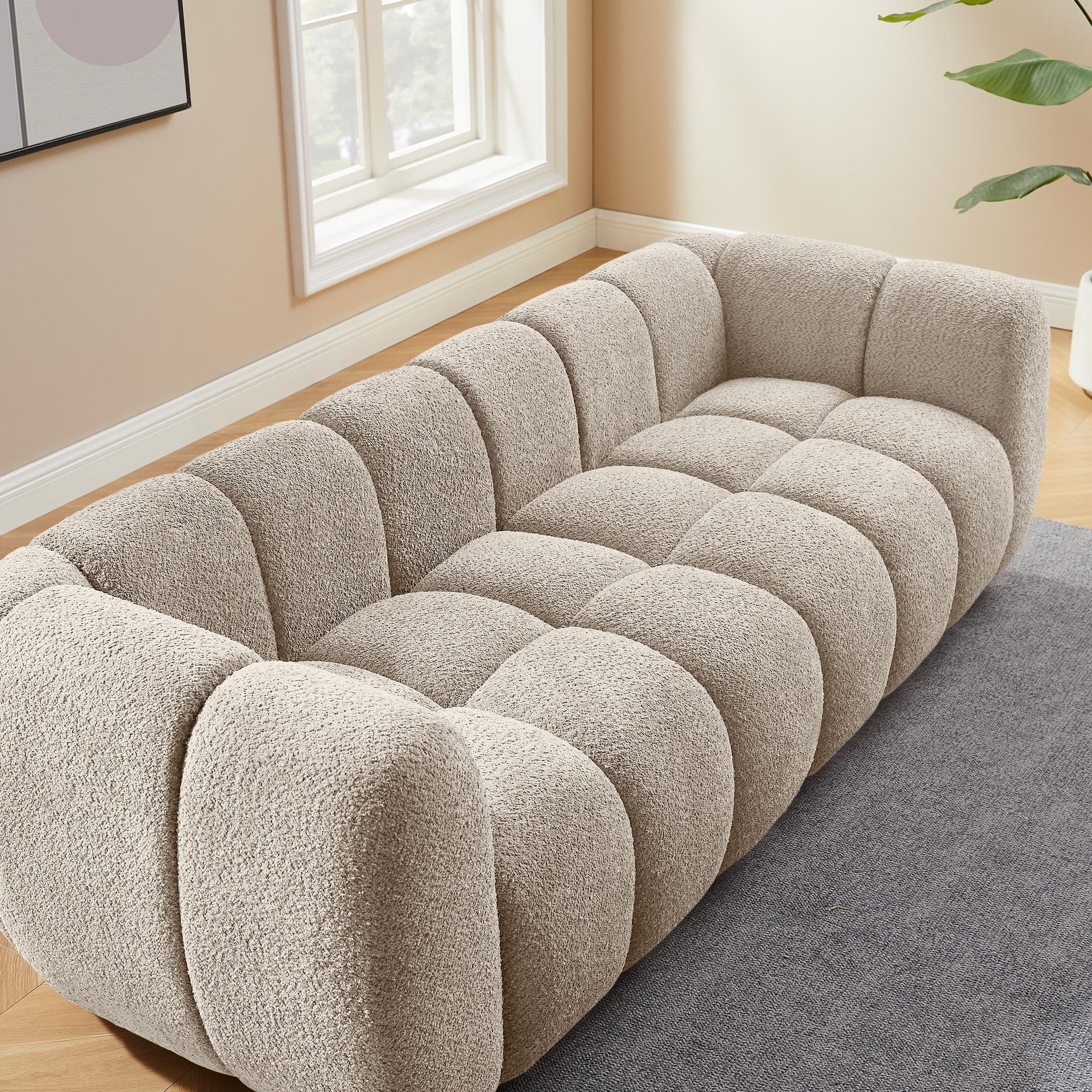 Best Boucle Sofa in 2026: 5 Top Picks for Cozy Living Rooms 2 VANOMi 88' Oversized Boucle Sofa, Modern Upholstered Tufted Cloud Couch, Deep Se — product photo
