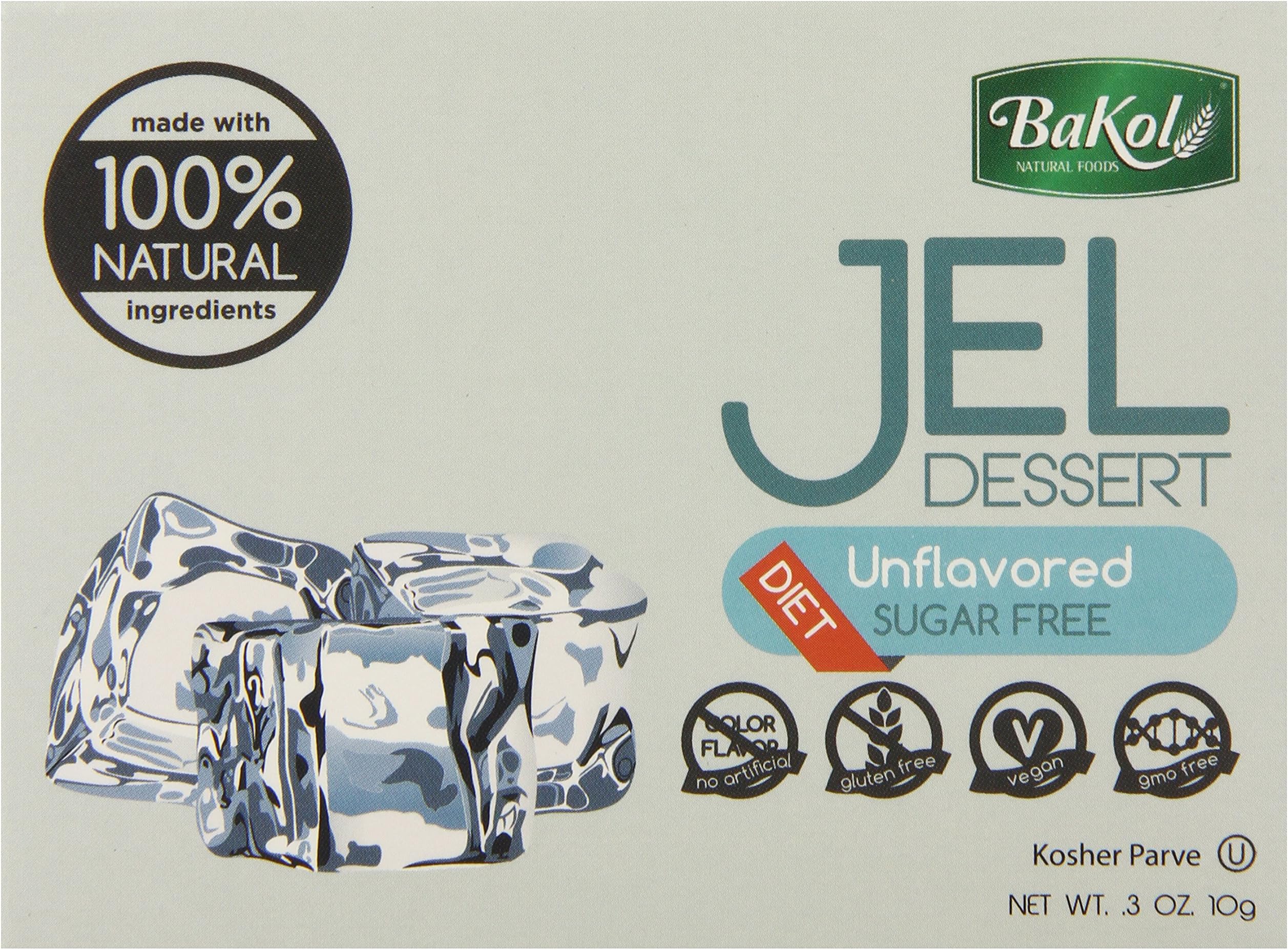Jel Dessert, Unflavord, 0.3 Ounce (Pack of 12)