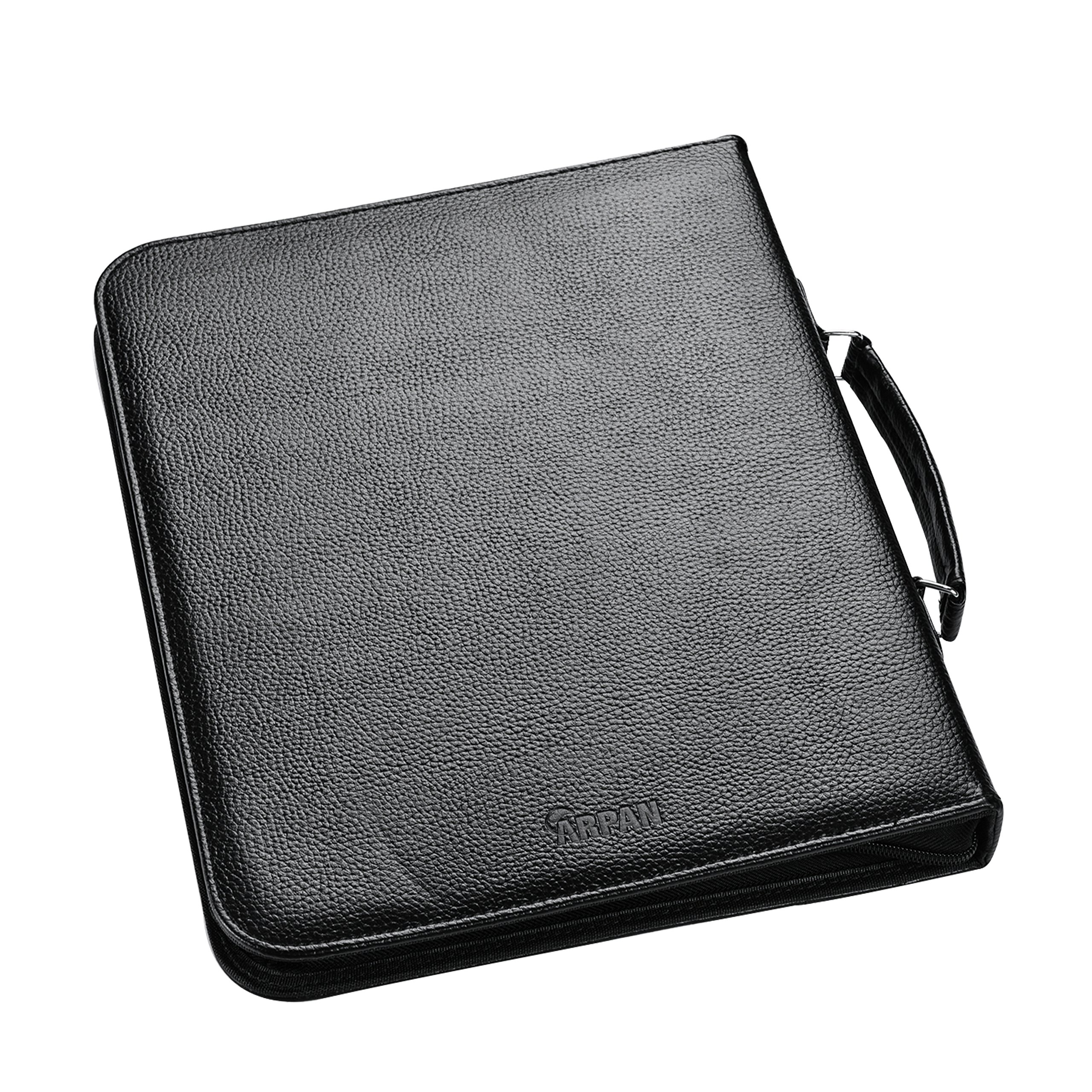 Portadocumenti Da Conferenza A4 Nero - Imbottito, Con Maniglia, Cerniera E Tasche Interne