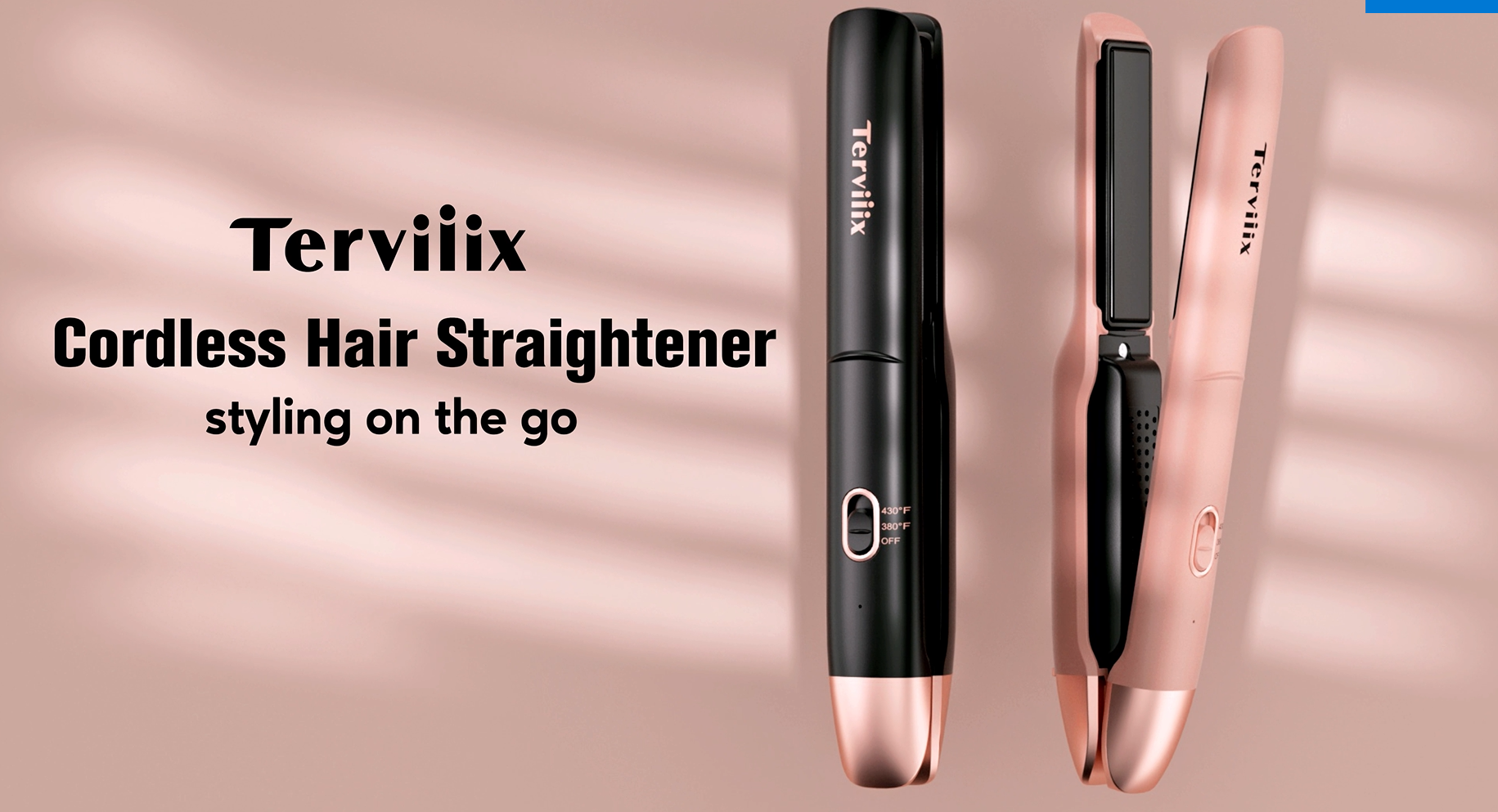 Amazon.com : Terviiix Cordless Hair Straightener Portable Size