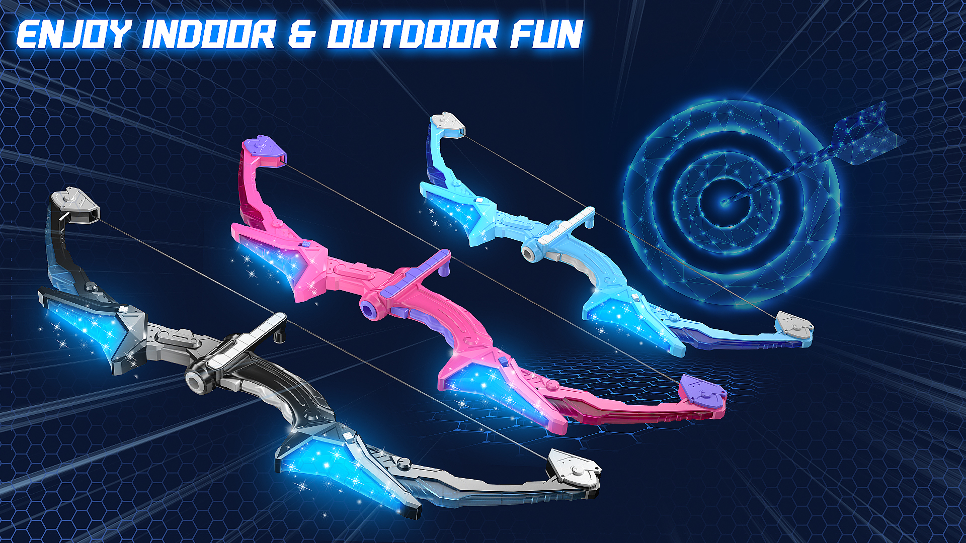 Amazon.com: HOLIBIBE 2 Pack Kids Bow and Arrow, 20 Suction Cup