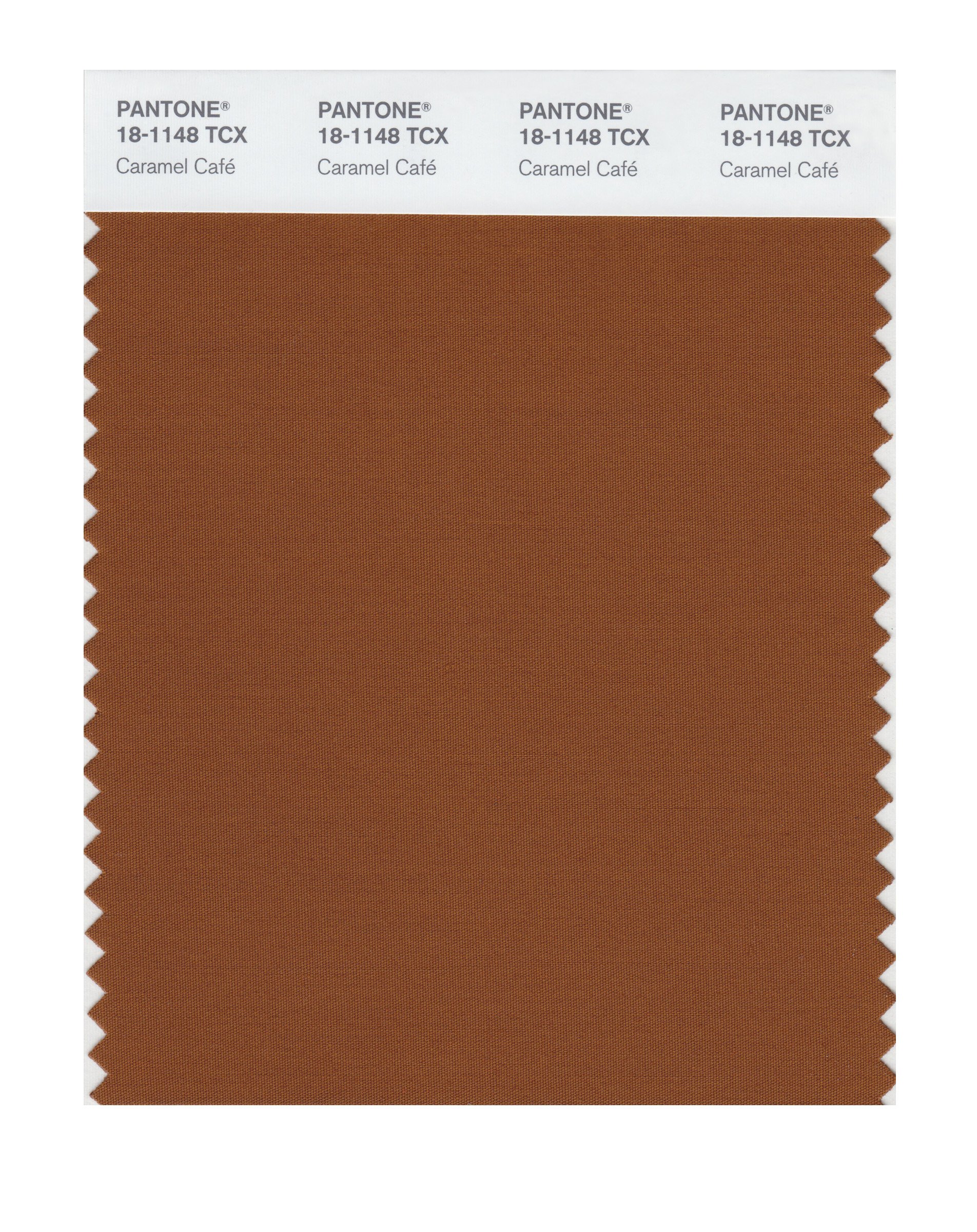 Pantone TCX 18-1148 le standard de couleur Caramel Café pur coton