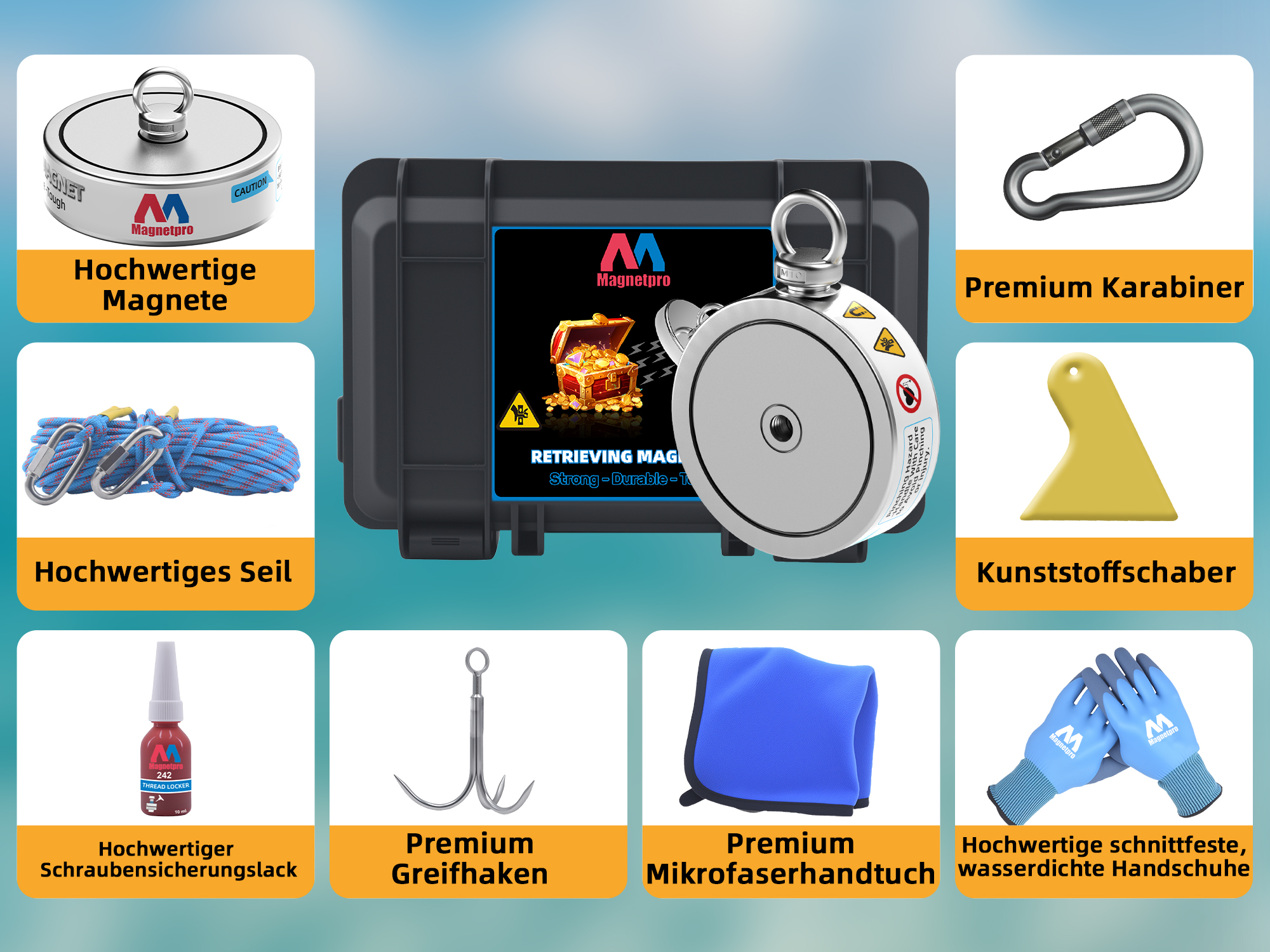 598.7 Kg Komplettes Magnet-Angelset, Doppelseitiges Produktbild-Vorschau 13