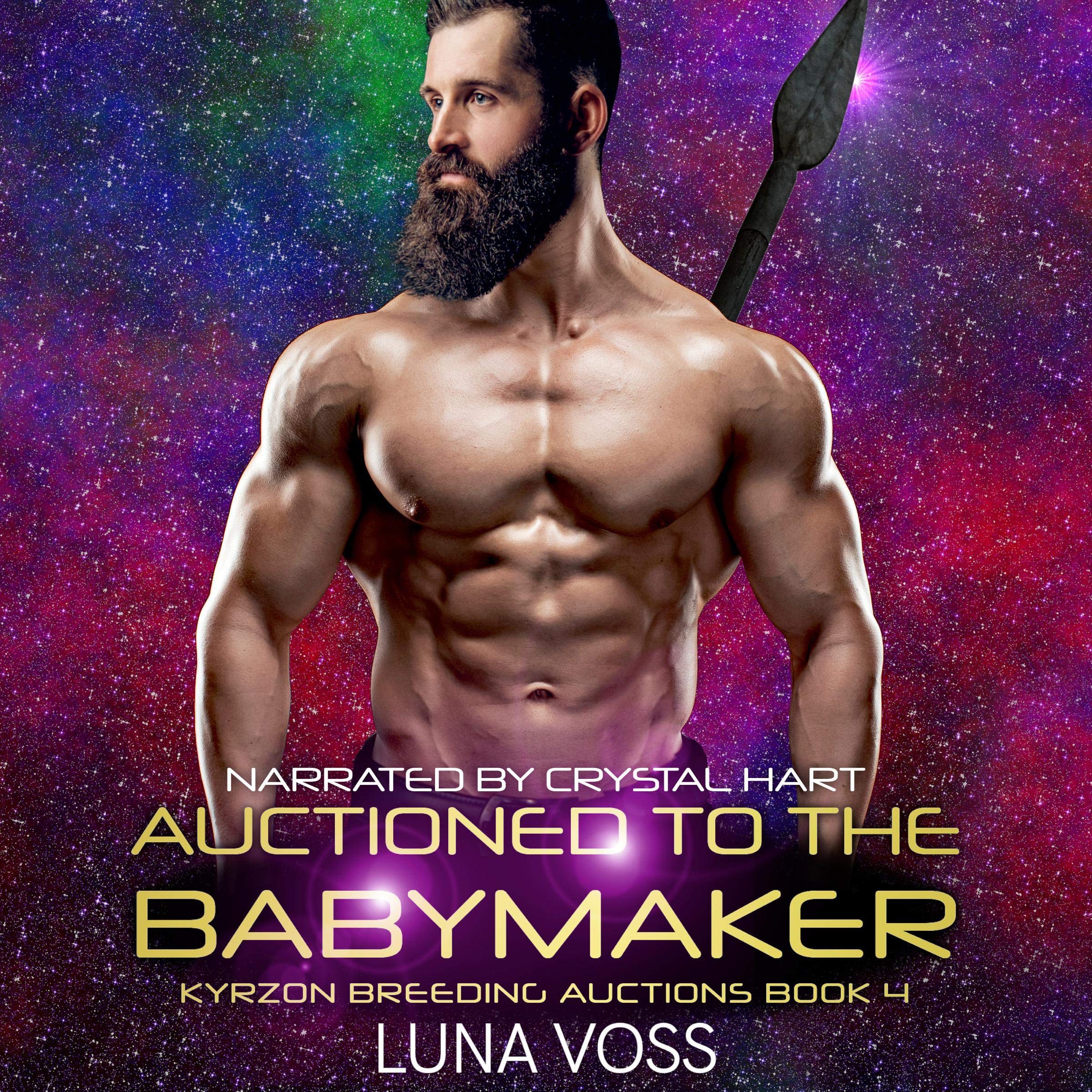 Cover art for Auctioned to the Babymaker: A SciFi Alien Warrior Romance