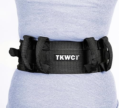 TKWC INC - Cinturón de transferencia con asas - # 2305 - Cinturón de marcha de elevación con hebilla de bloqueo de liberación rápida, cinturón de