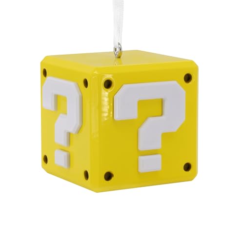 Hallmark Nintendo Super Mario Question Block Christmas Ornament, Metal