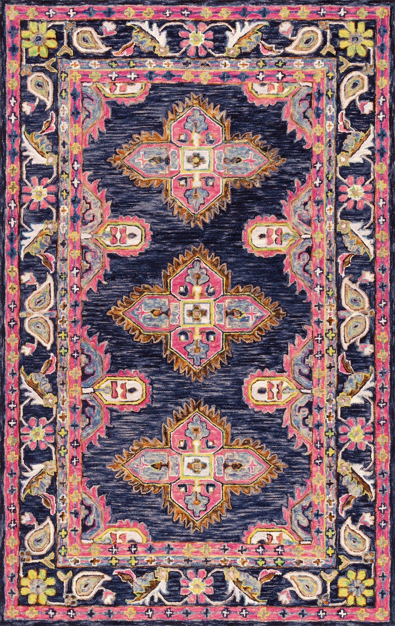 nuLOOM Handmade Whitney Southwestern Area Rug, 8x10, Navy