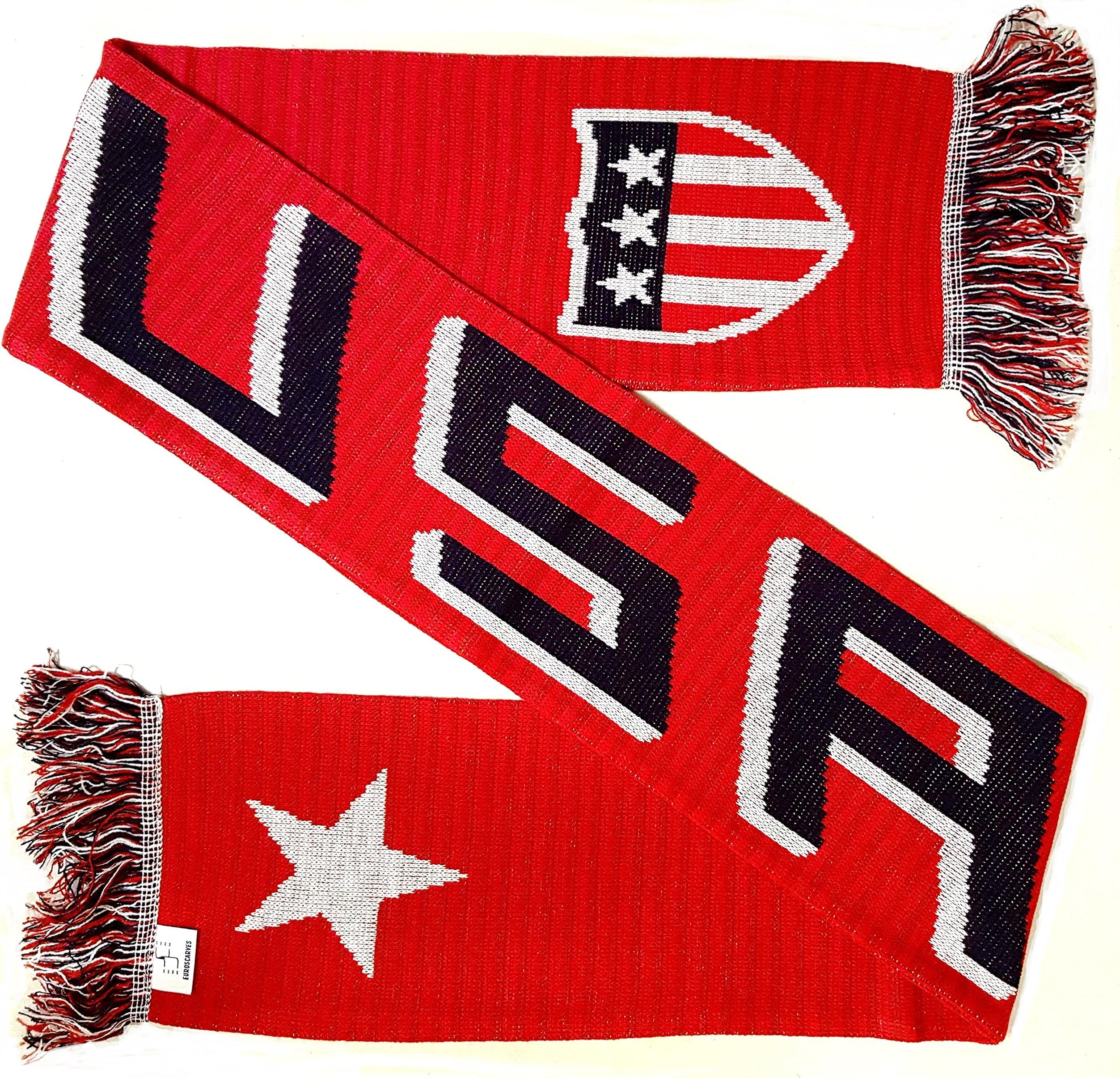 Soccer Knit Scarf (Red)