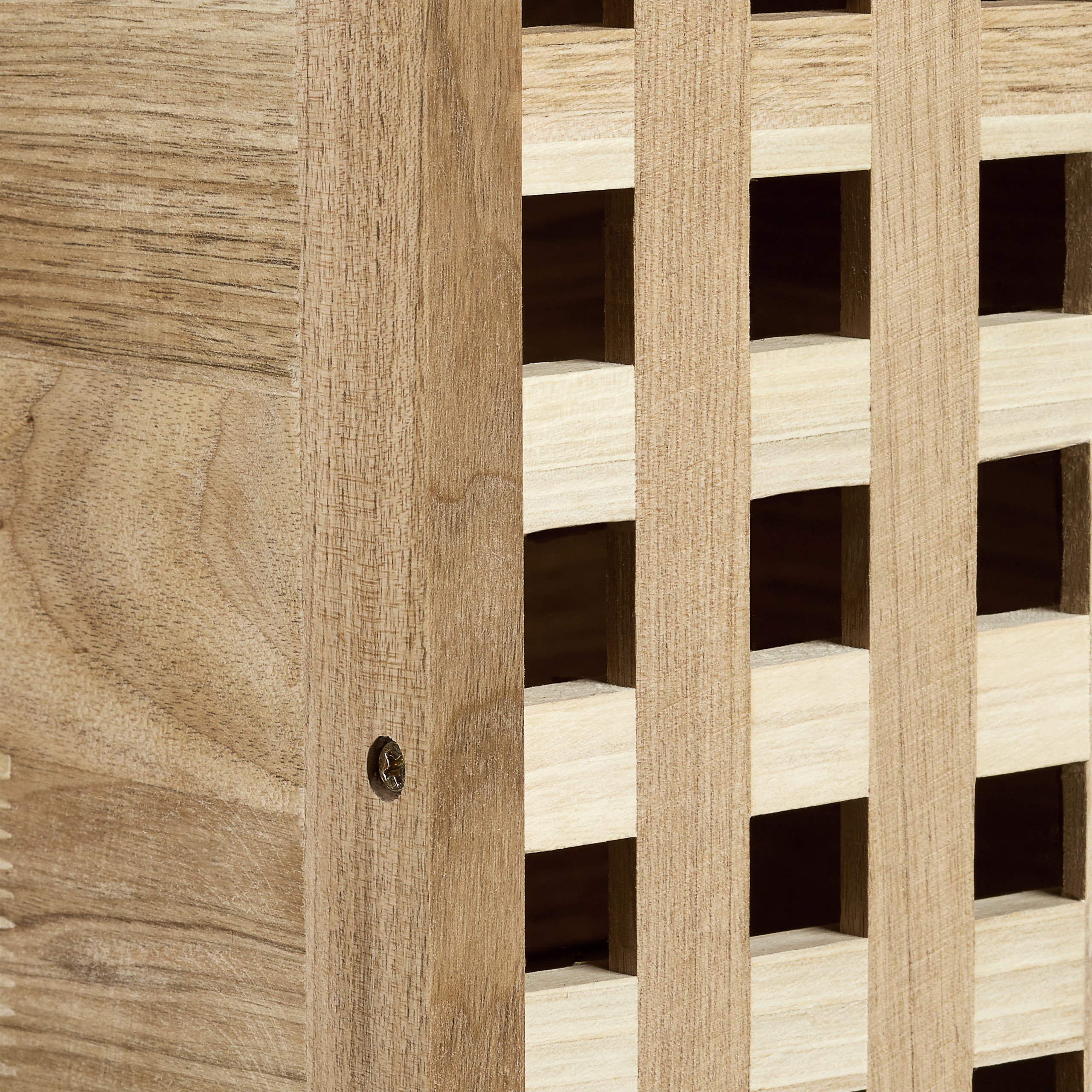 Relaxdays Meuble à roulettes 3 caisses compartiments bois de noyer HlP: 91,5 x 40,4 x 40,4 cm tiroirs linge cuisine salle de bain chambre caisson sur roulettes, couleur naturelle