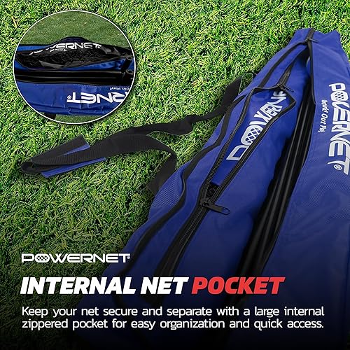 Miniatura 5 de PowerNet 7x7 FT Baseball & Softball Net Replacement Parts, Replace 7x7 FT Frame, Net Only or Carry Bag, Metal Frame and Fiberglass Poles, Durable