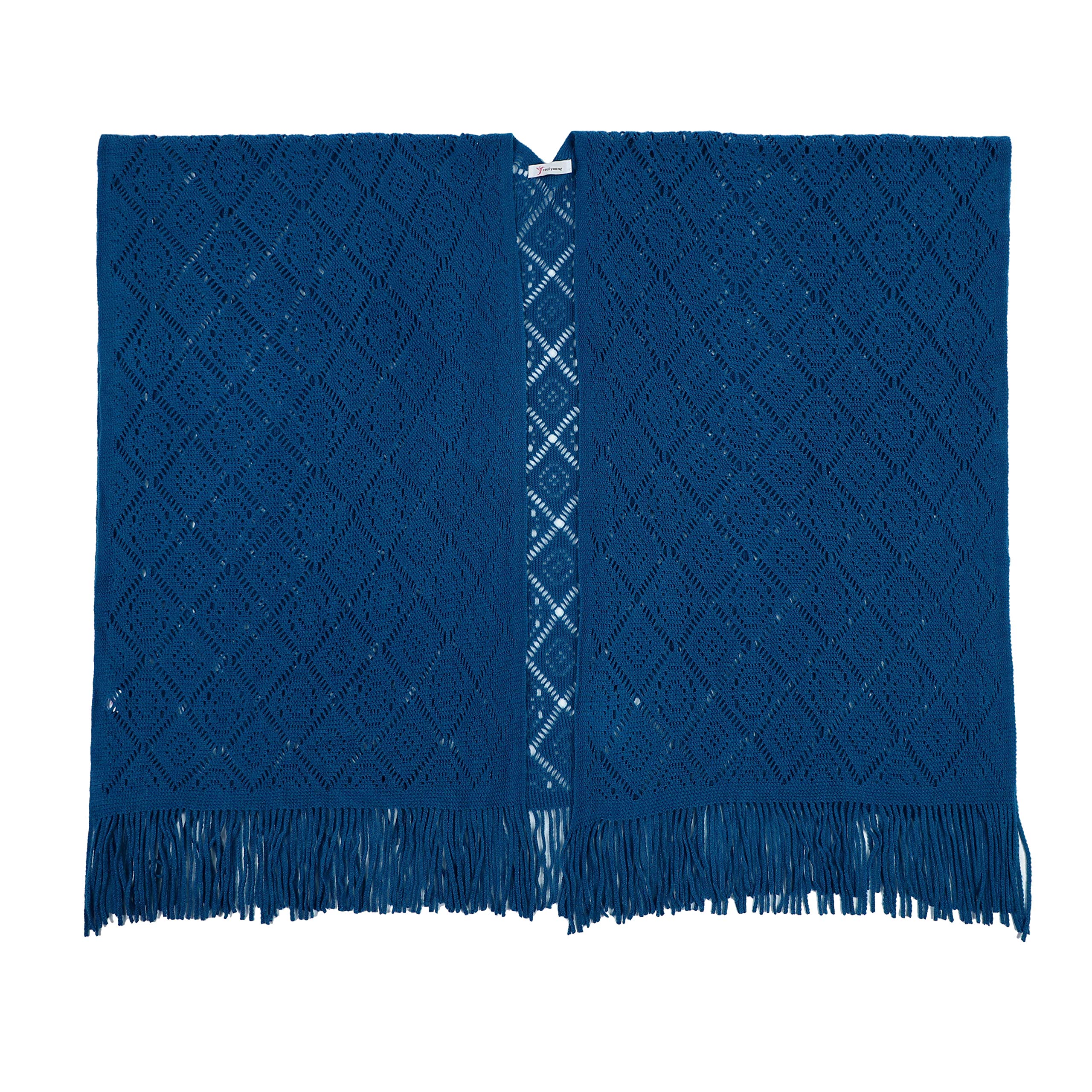 soul young Chale Femmes Tricot Gilet Poncho, Cape Grande Soiree Taille Cardigan Kimono Wrap Pashmina