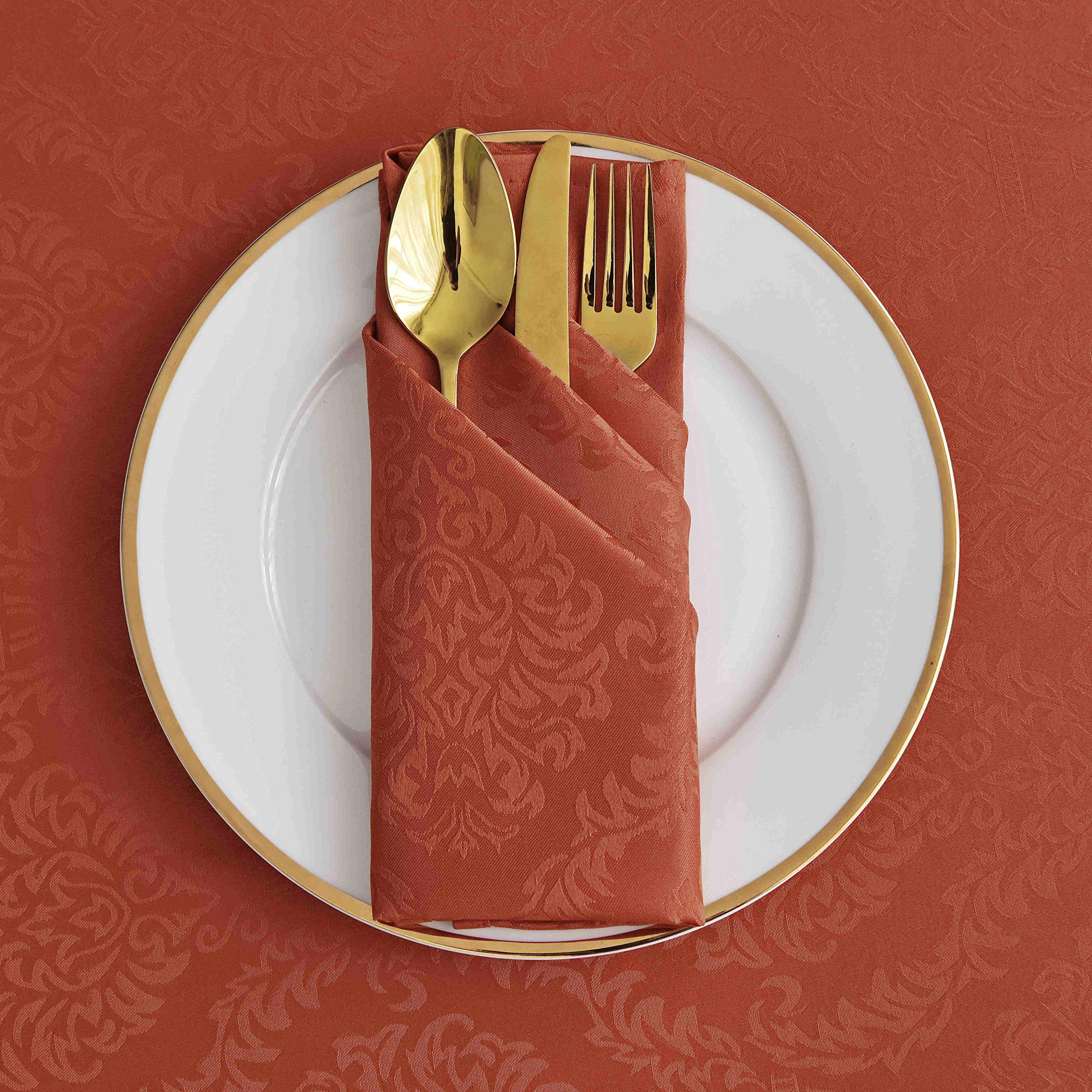 Maxmill Jacquard Cloth Napkins 20 X 20 Inch With Hemmed