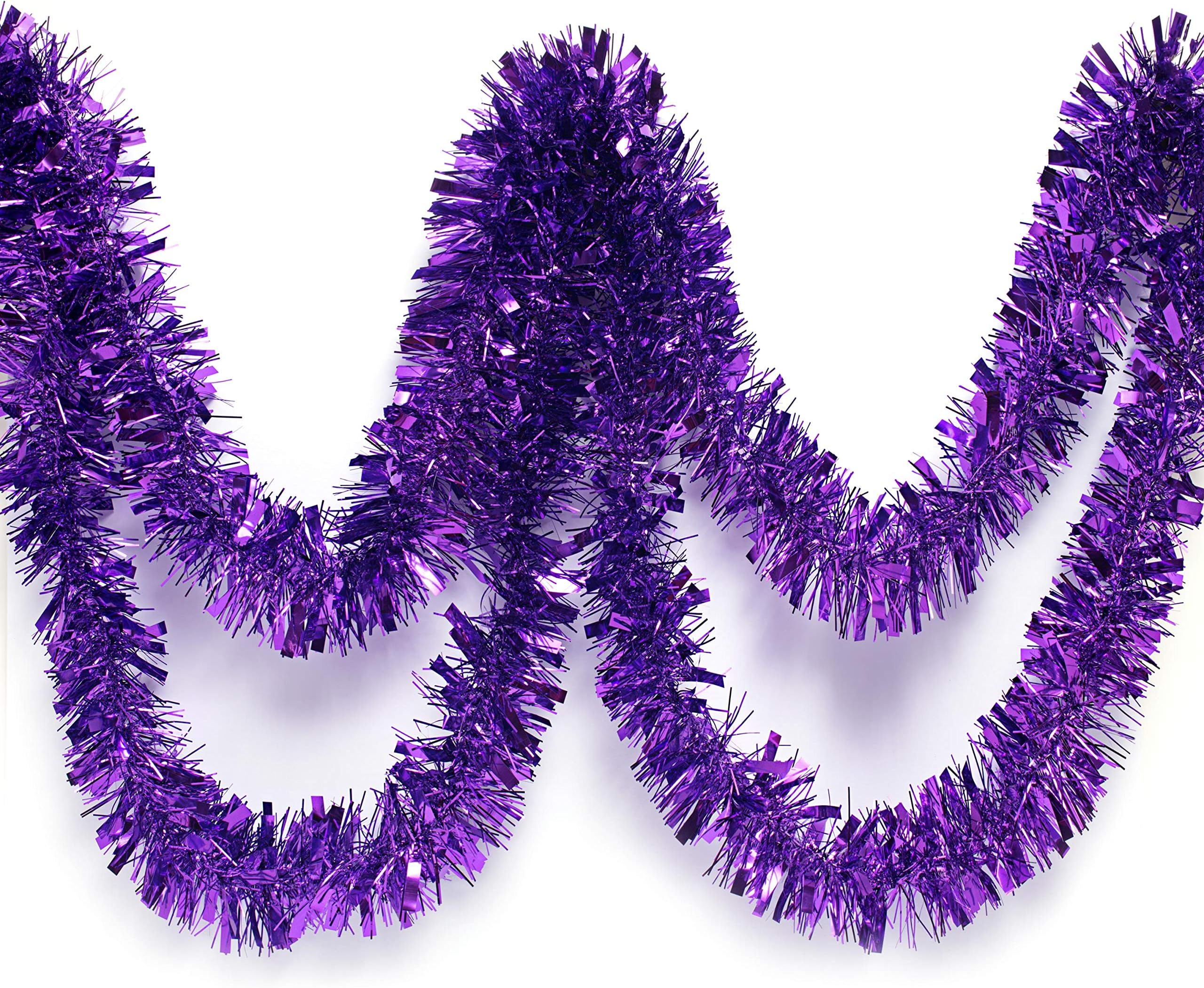 Elegant Purple Christmas Garland for a Stunning Holiday Decor