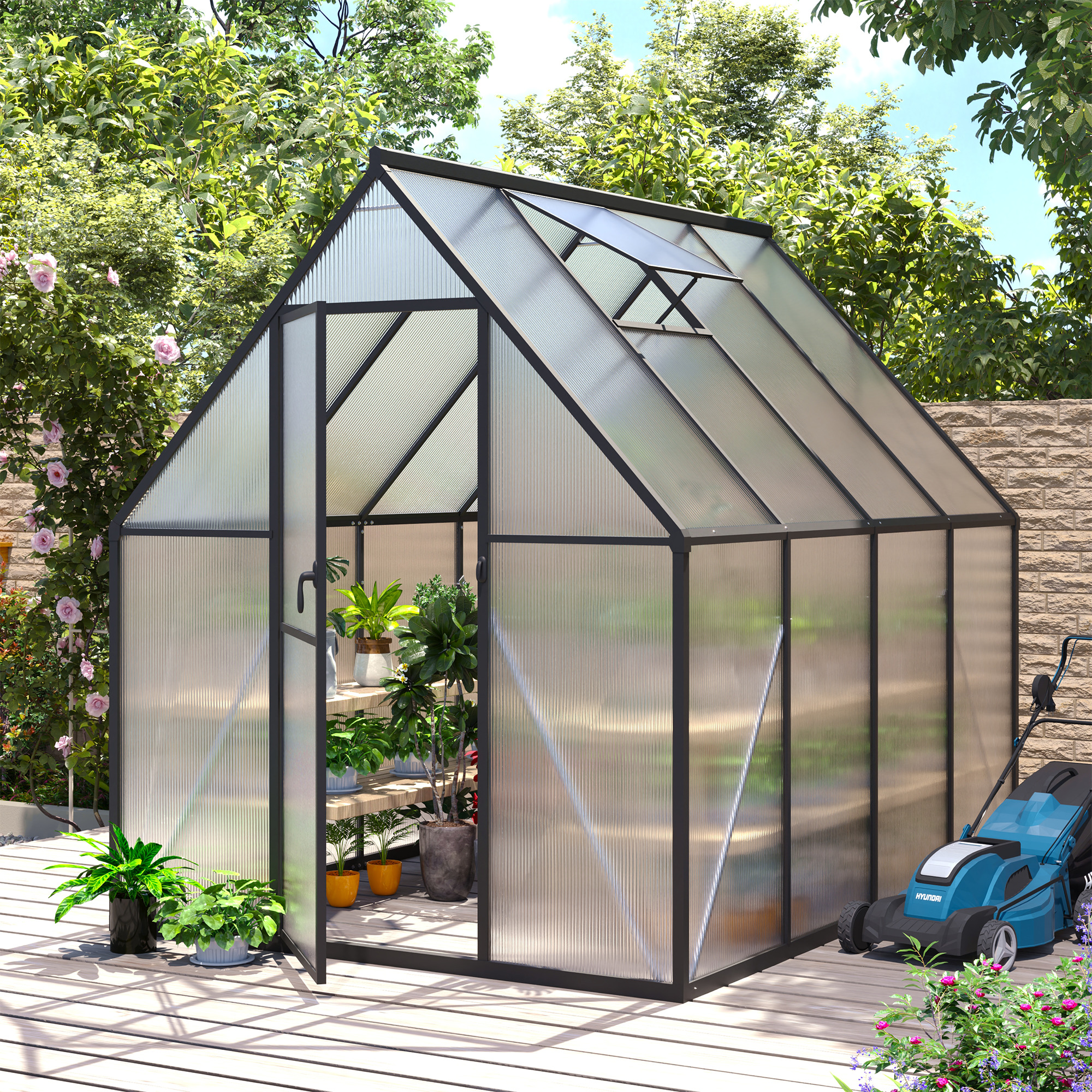 Amazon.com : 8x14 FT Greenhouse for Outdoors, Polycarbonate