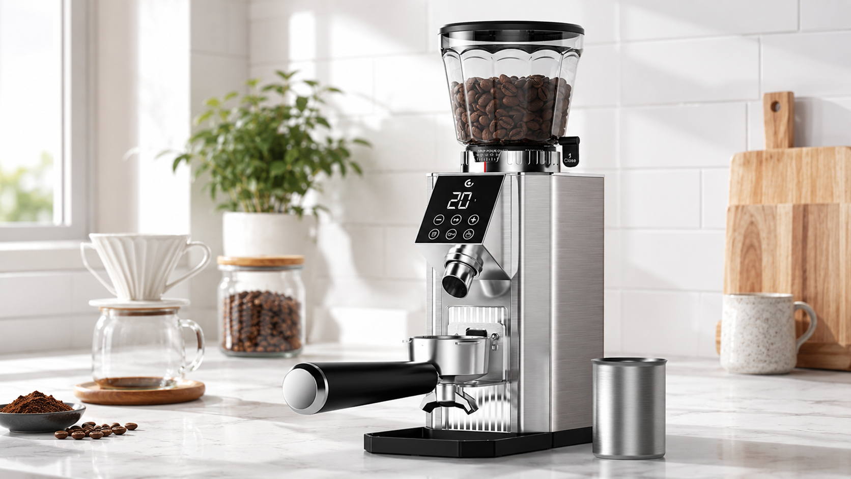 Amazon.com: AMZCHEF Conical Burr Coffee Grinder, Espresso Grinder