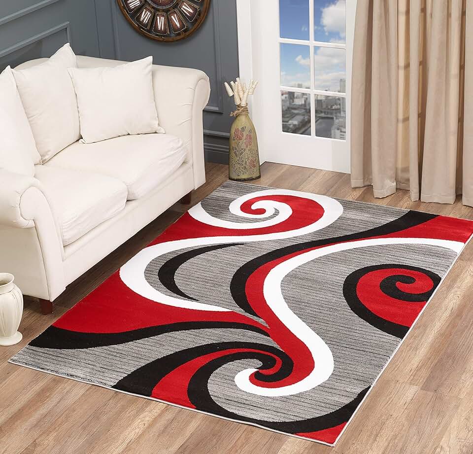 red and black rugs for living room