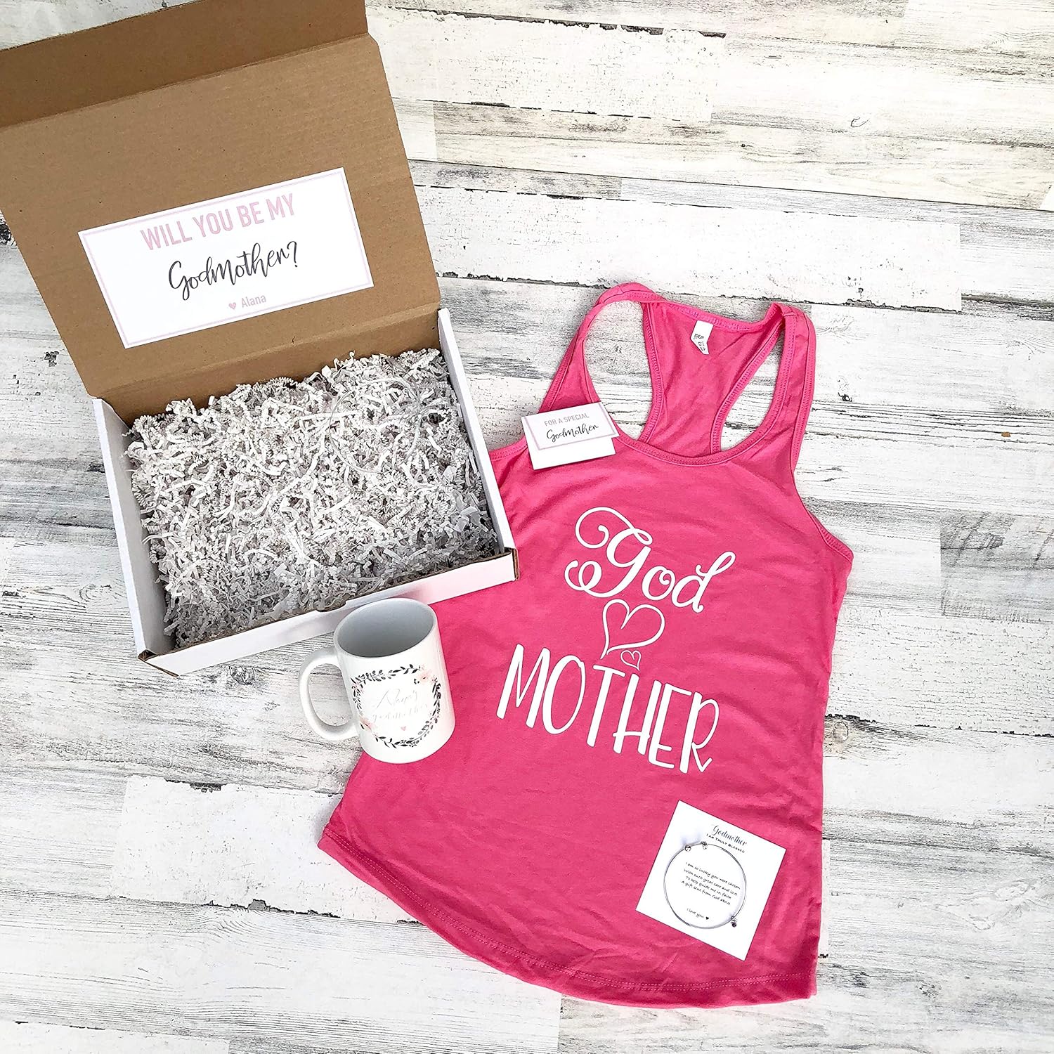 Godmother Box - Personalized Godmother Gift - Will you be My Godmother Box