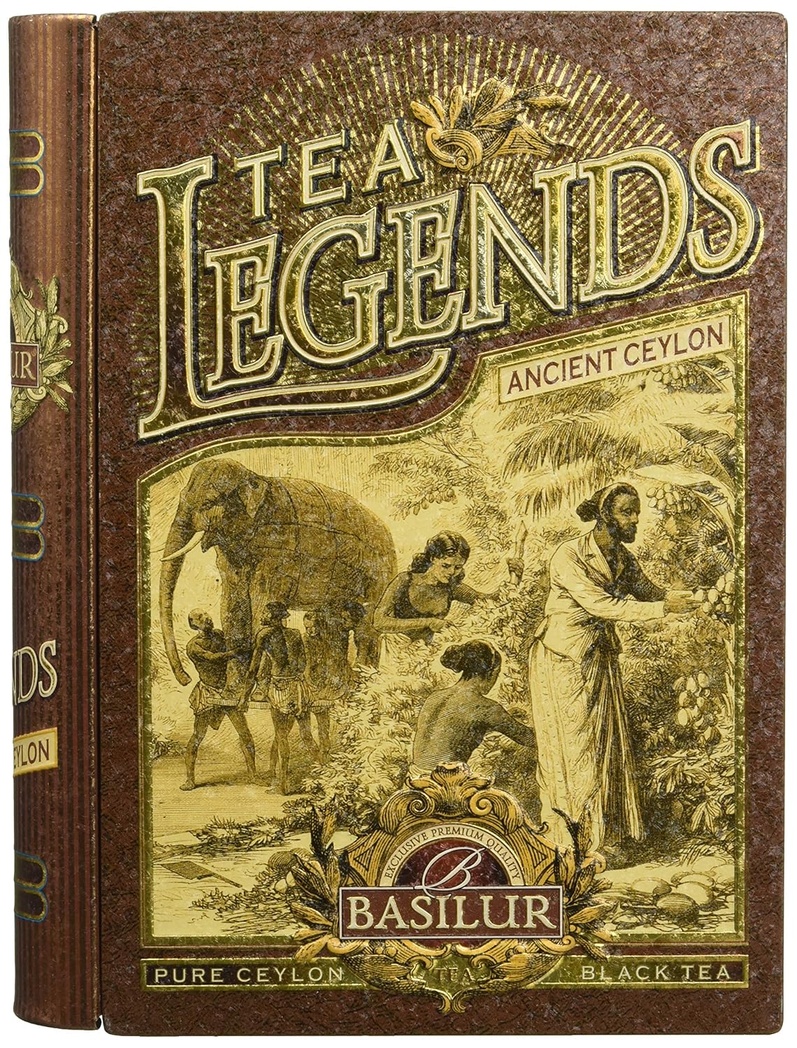 Basilur Tea Book Loose Leaf Tin Caddy Legends Ancient