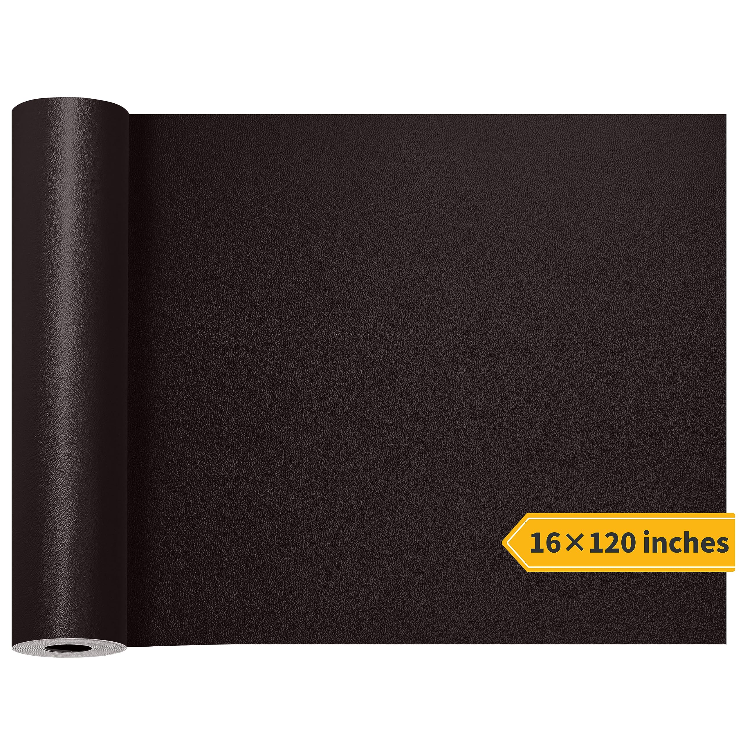 Besezx Self Adhesive Leather Repair Patch,120 in x 16 in Large Leather Patches for Furniture,Leather Repair kit for Couch,Car Seat,Motorcycle seat,Loveseat (Dark Brown)