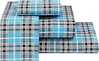 Vista 48 de RUVANTI Flannel Sheets Twin Size - 100% Cotton Double Brushed Twin Sheets Set, Deep Pockets 16 Inches, All Seasons Breathable & Extra Soft Bed Bali