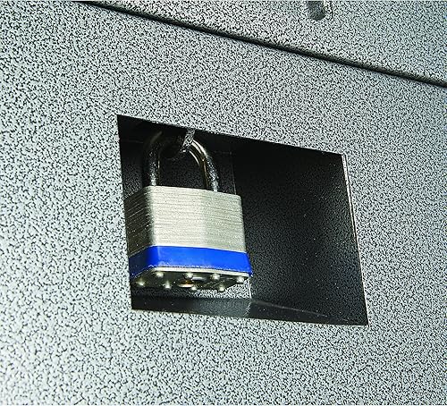 Miniatura 4 de Ironton Caja de trabajo de 36 pulgadas, construcción de acero resistente con tapa con cerradura, caja de almacenamiento de herramientas con