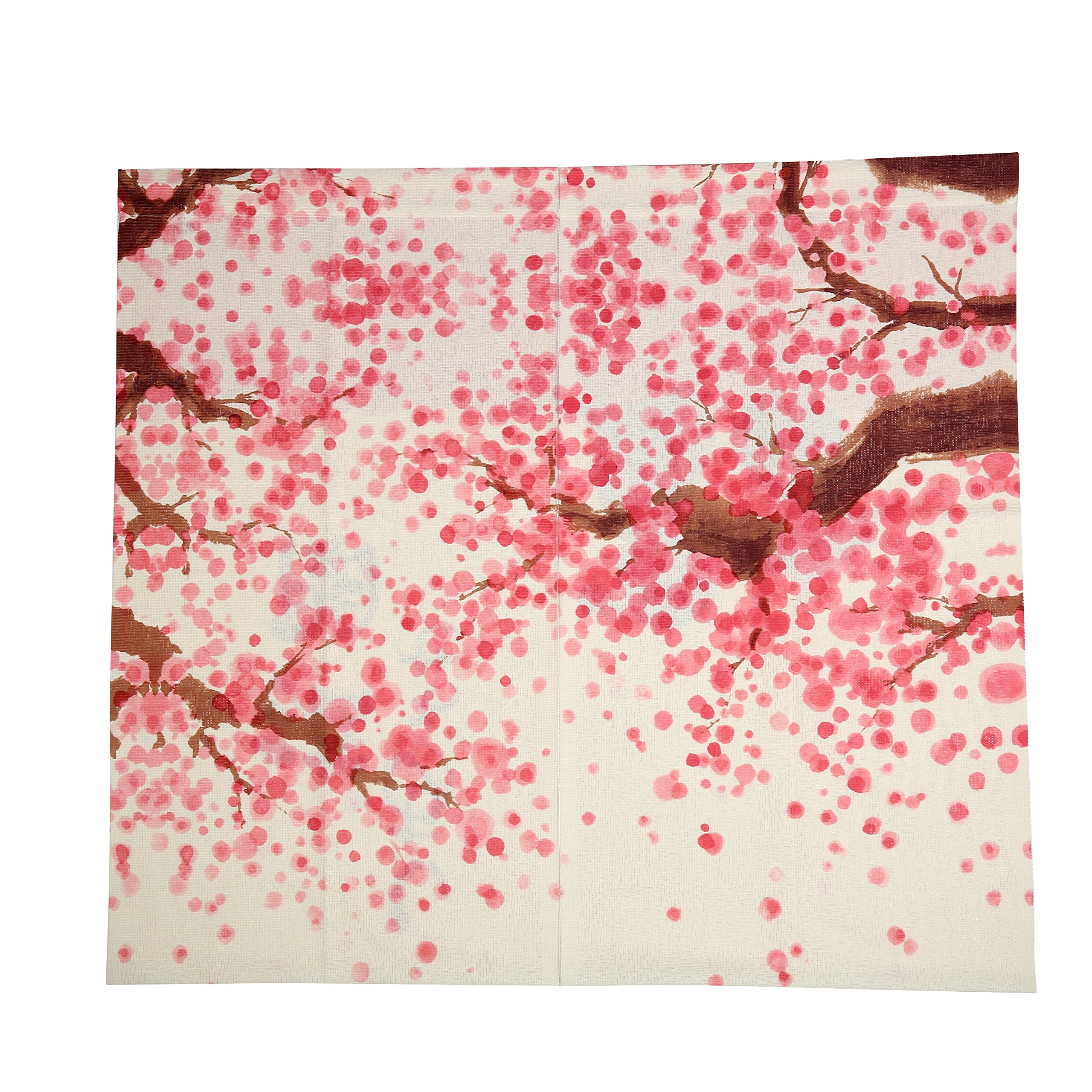 I-MART Japanese Noren Doorway Curtain (Happy Dogs Cherry Blossom)