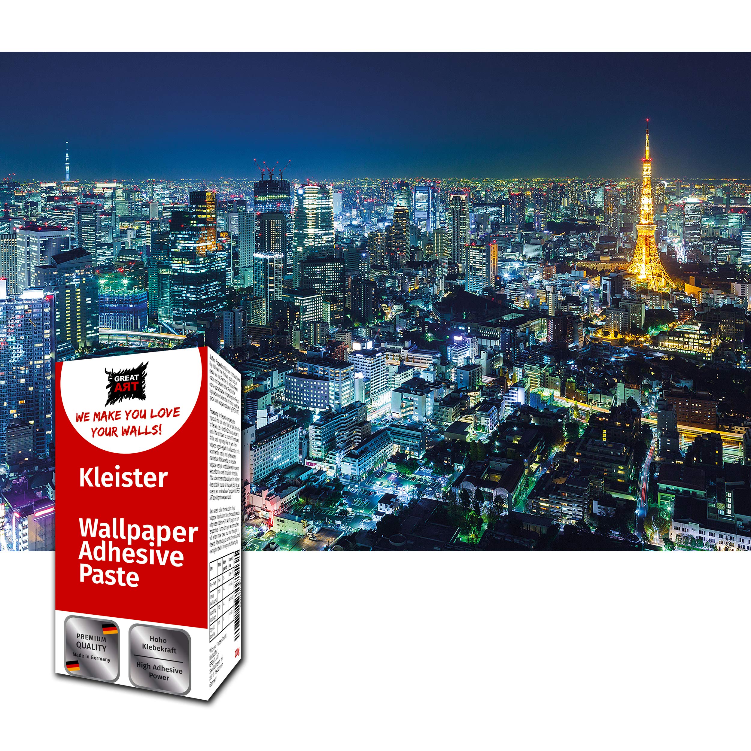 Great Art Photo Wallpaper Surfer Decoration 210x140 cm / 82.7x55in – Surf Riding Wave Ocean Extrem Sports Surfboard Dream Beach Outdoor Adrenaline Mural – 5 Pieces Includes Paste