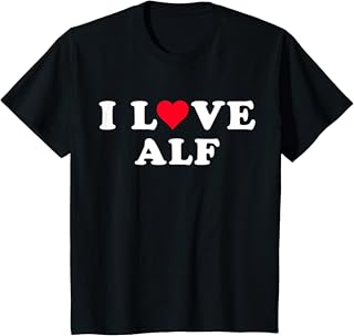 I Love Alf Shirt For Girlfriend BoyfriendI Love Alf Matching Girlfriend & Boyfriend Alf Name T-Shirt