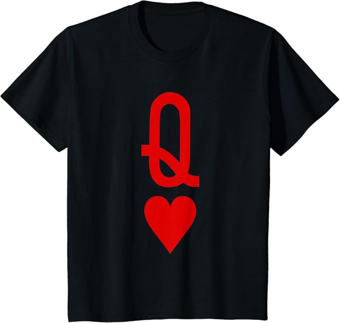 Queen of hearts card shirt Clearance