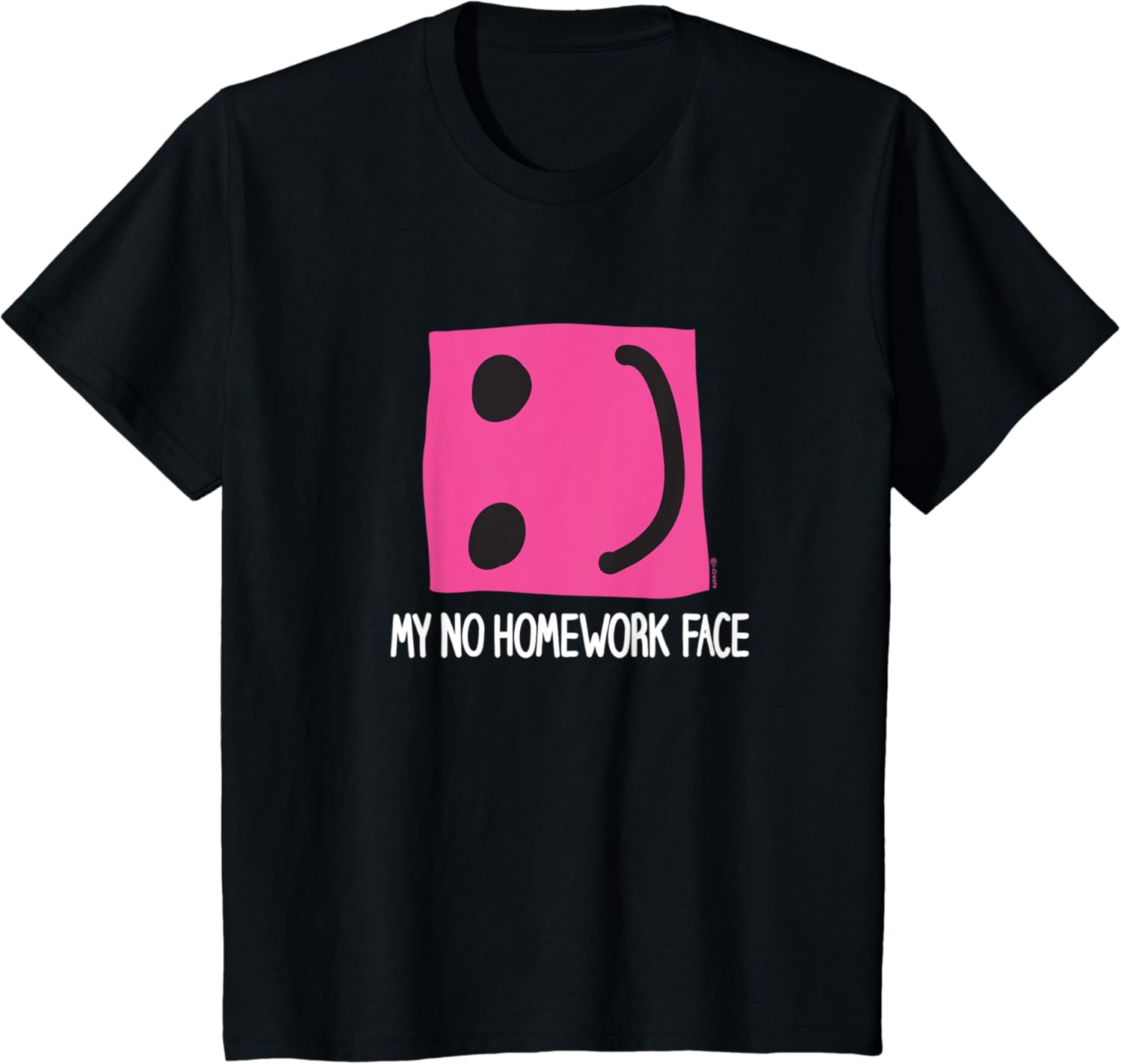 Amazon Com Kids Girls My No Homework Face Emoji School Funny T Shirt Clothing