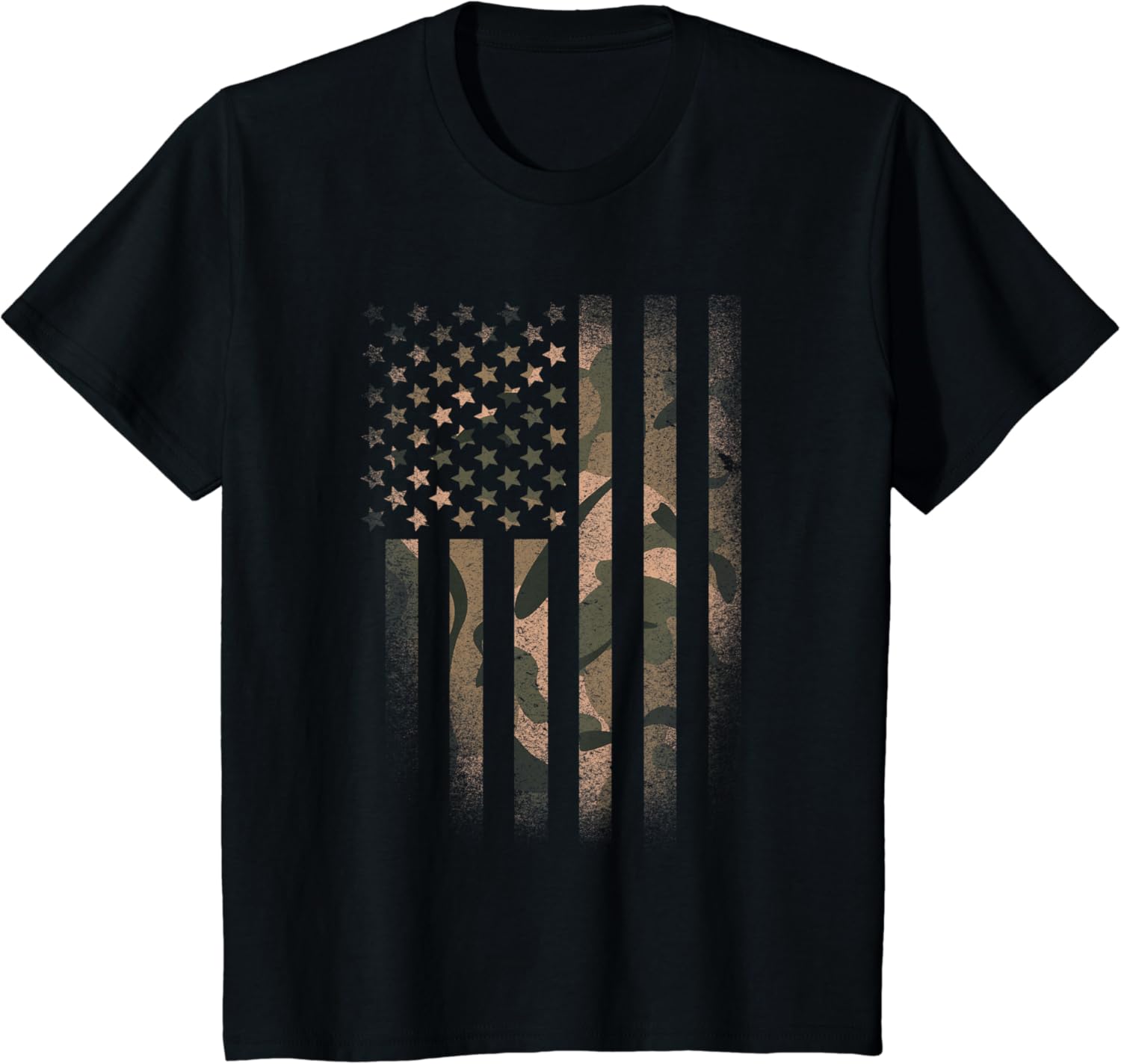 camo shirt with american flag