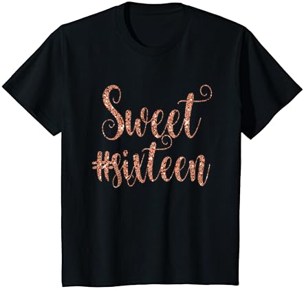 Sweet 16 shirts rose gold Clearance