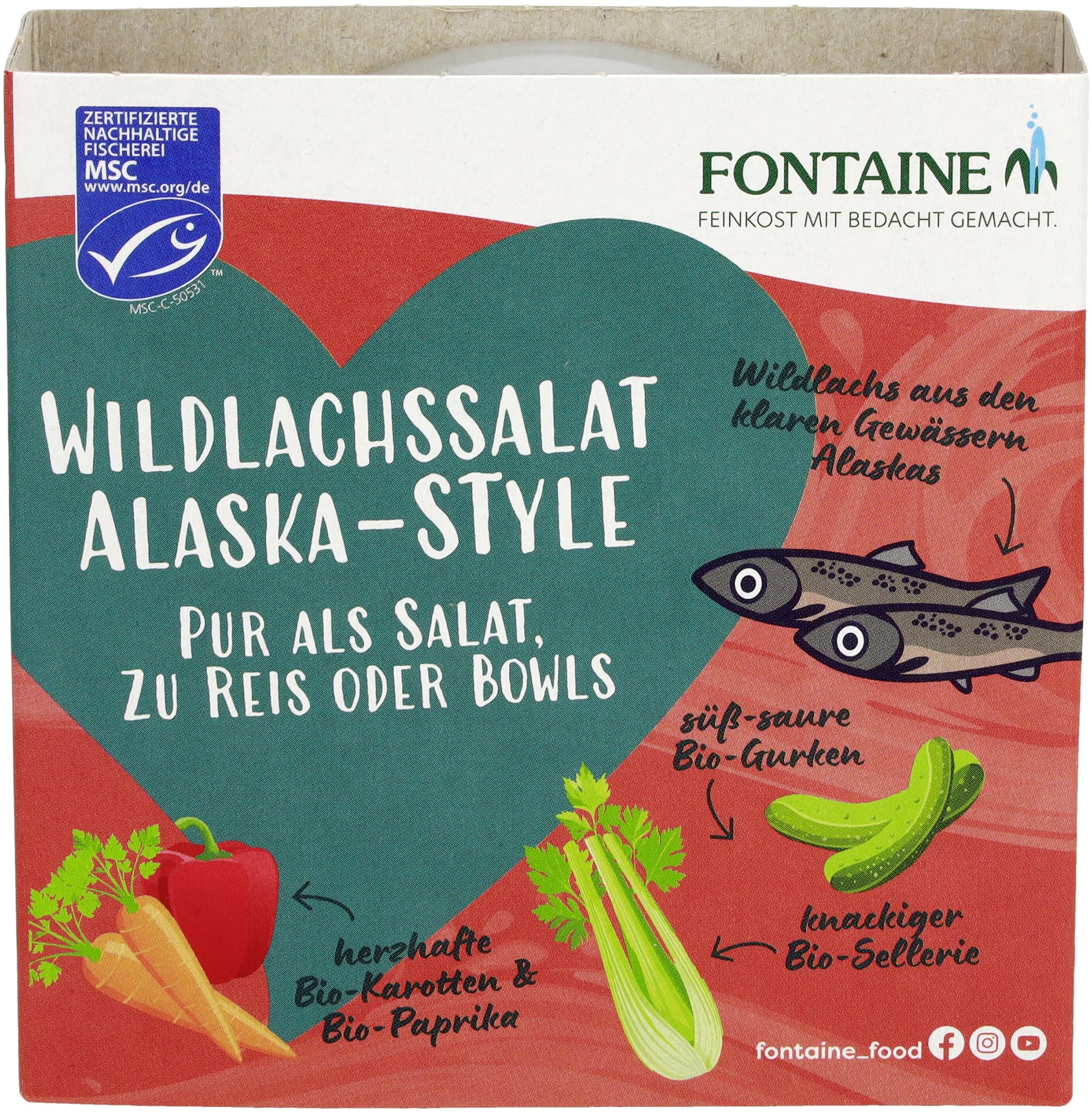 Wildlachs Salat Alaska-Style 6 x 200 g