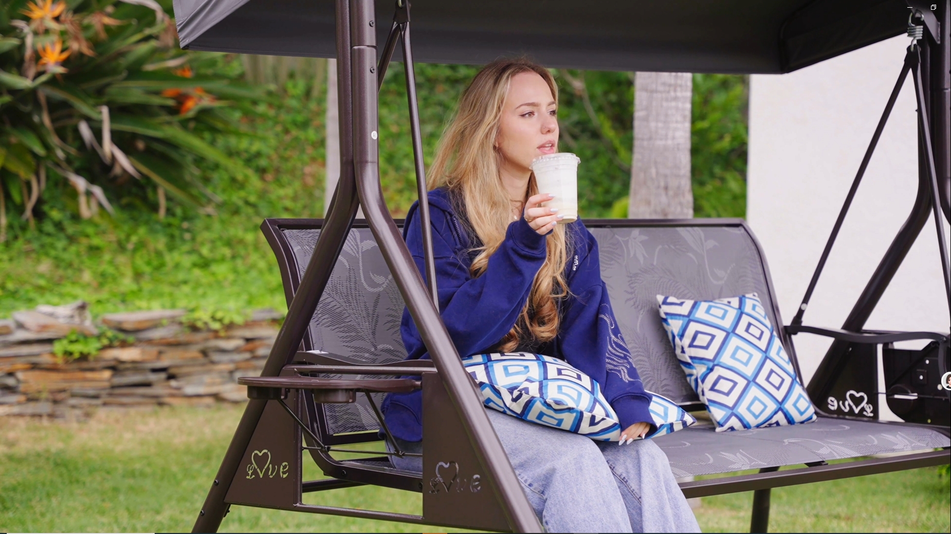 Amazon.com : ZZW 3 Person Patio Swing Outdoor Swing for Adults