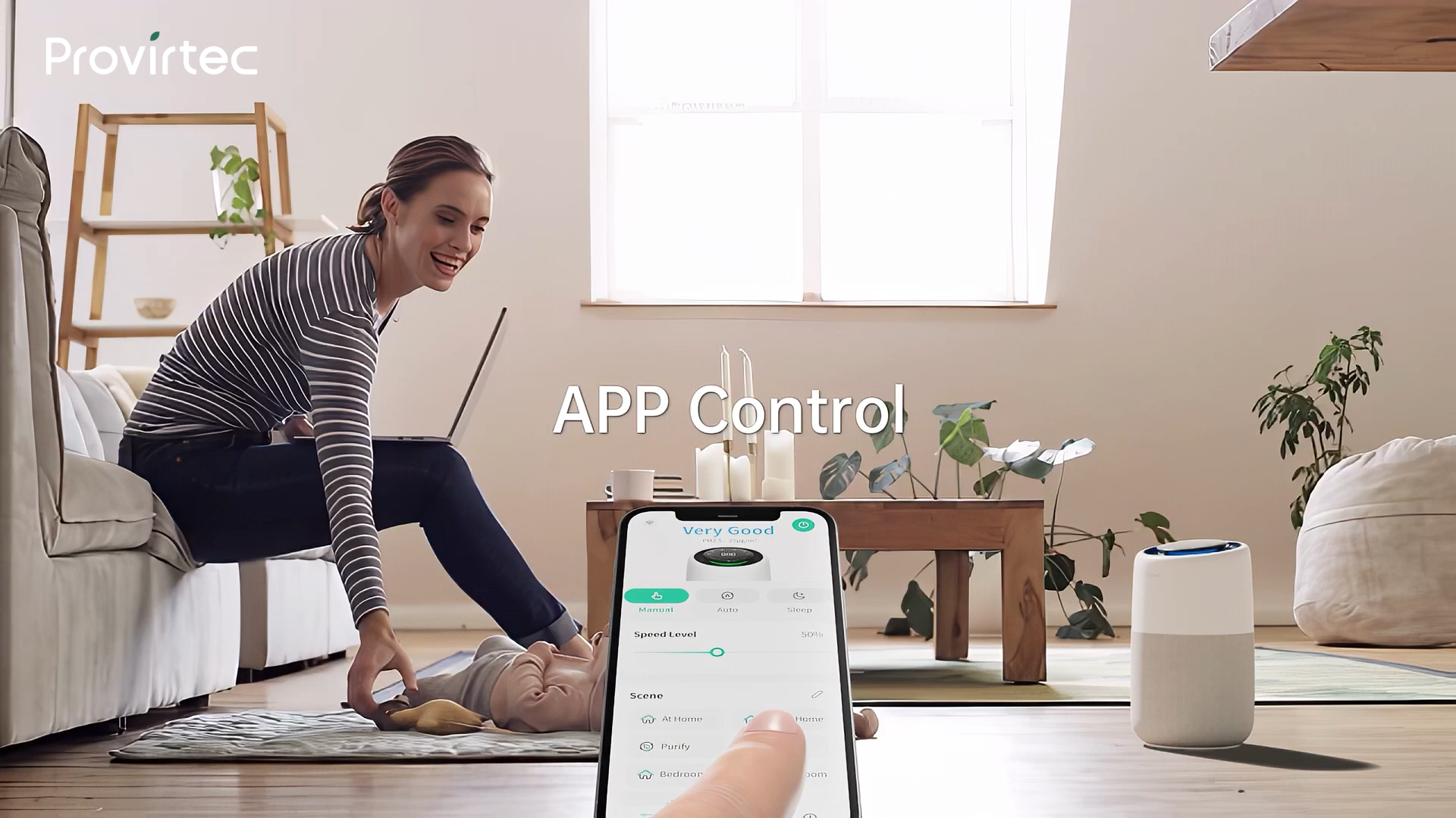 Amazon.com: Provirtec Air Purifier with PM2.5 Real-Time Display
