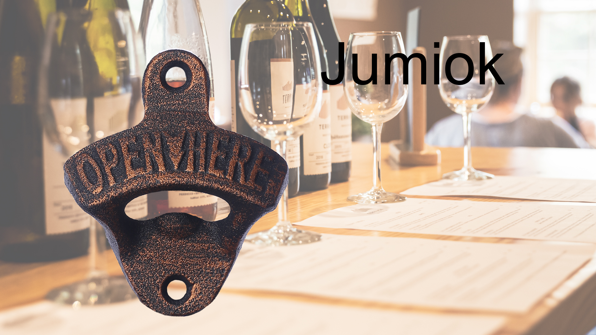 Abrebotellas De Madera Para Montaje En Pared Con Recoge... | Cuotas Sin