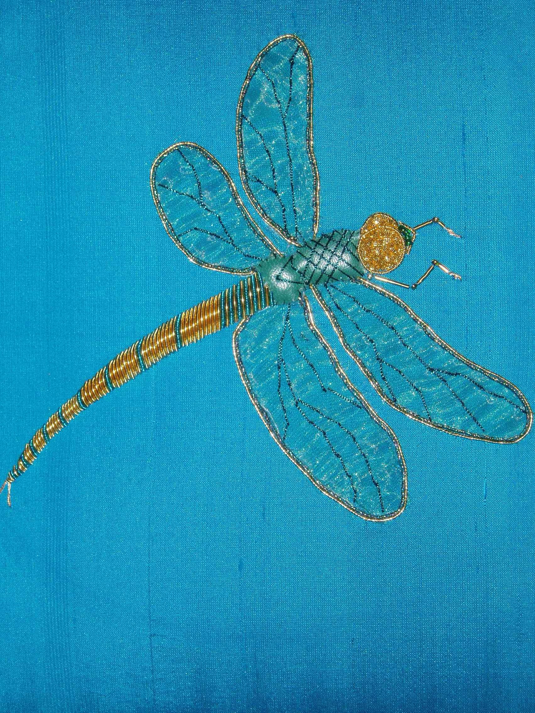 Golden Dragonfly Goldwork Embroidery Kit - For The Embroiderer