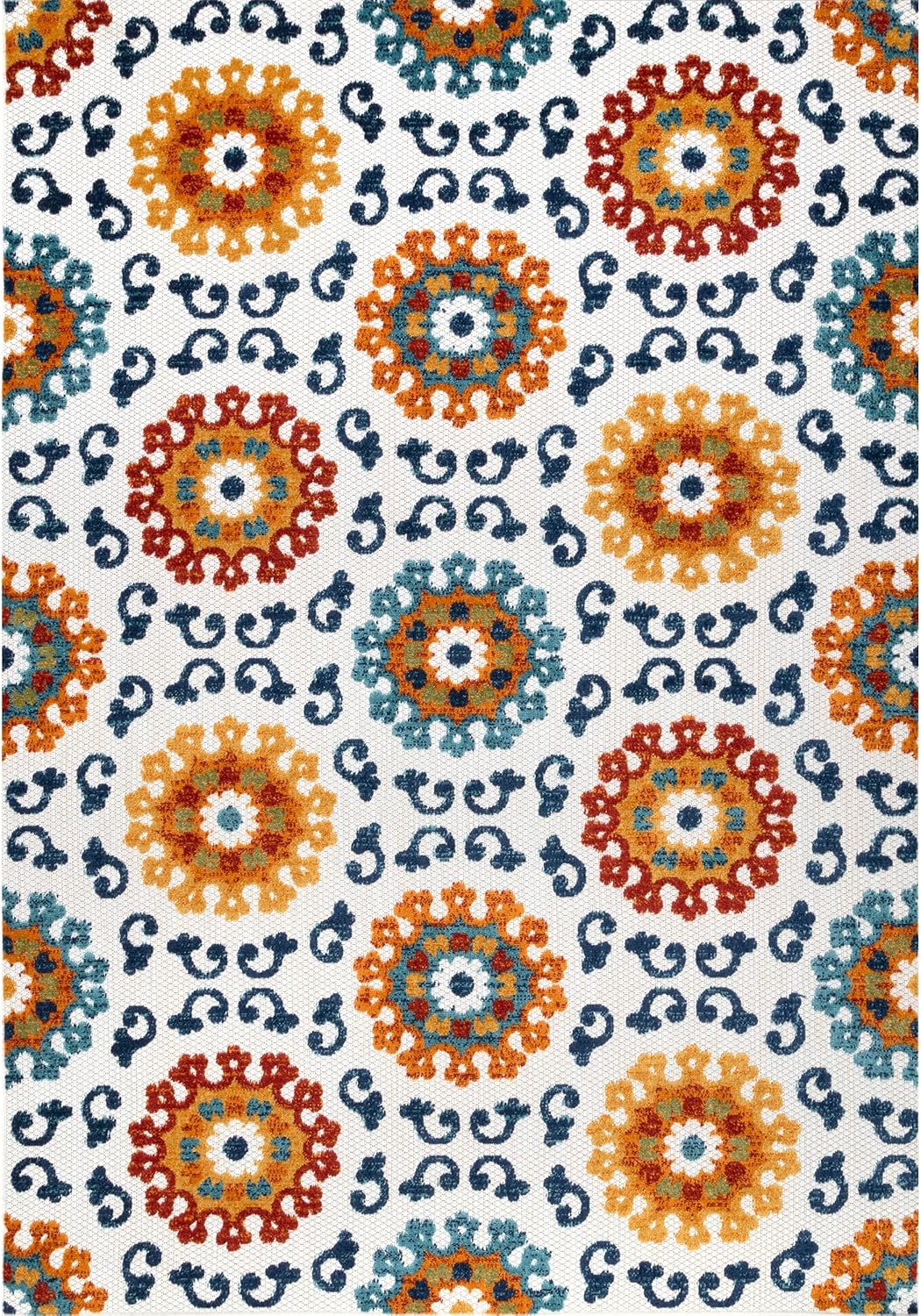nuLOOM Indoor/Outdoor Transitional Aurora Area Rug, 5x8, Blue